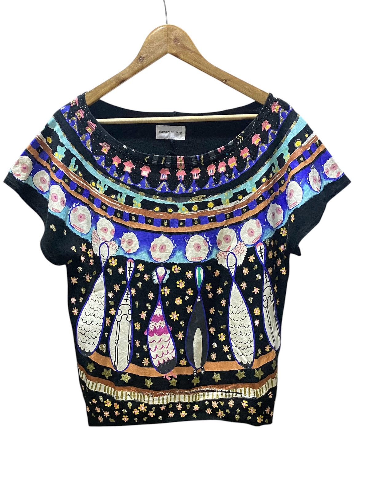 Issey Miyake Tsumori Chisato Graphic Design Art T-shirt Size M / US 6-8 / IT 42-44 - 1 Thumbnail