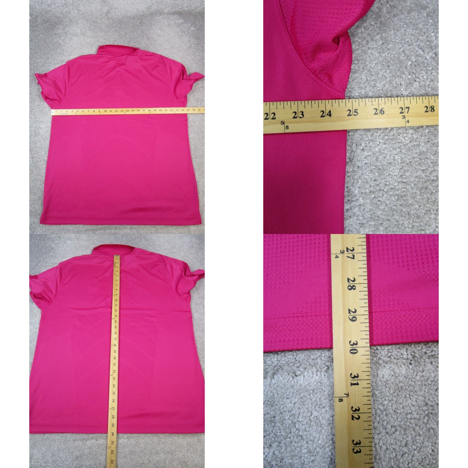 Nike Nike Golf Polo Shirt Mens XL Dri-FIT Tour Performance Pink Solid Short Sleeve Collared Polo 2012 PGA Championship The Ocean Course Logo Mens Size US XL / EU 56 / 4 - 8 Thumbnail