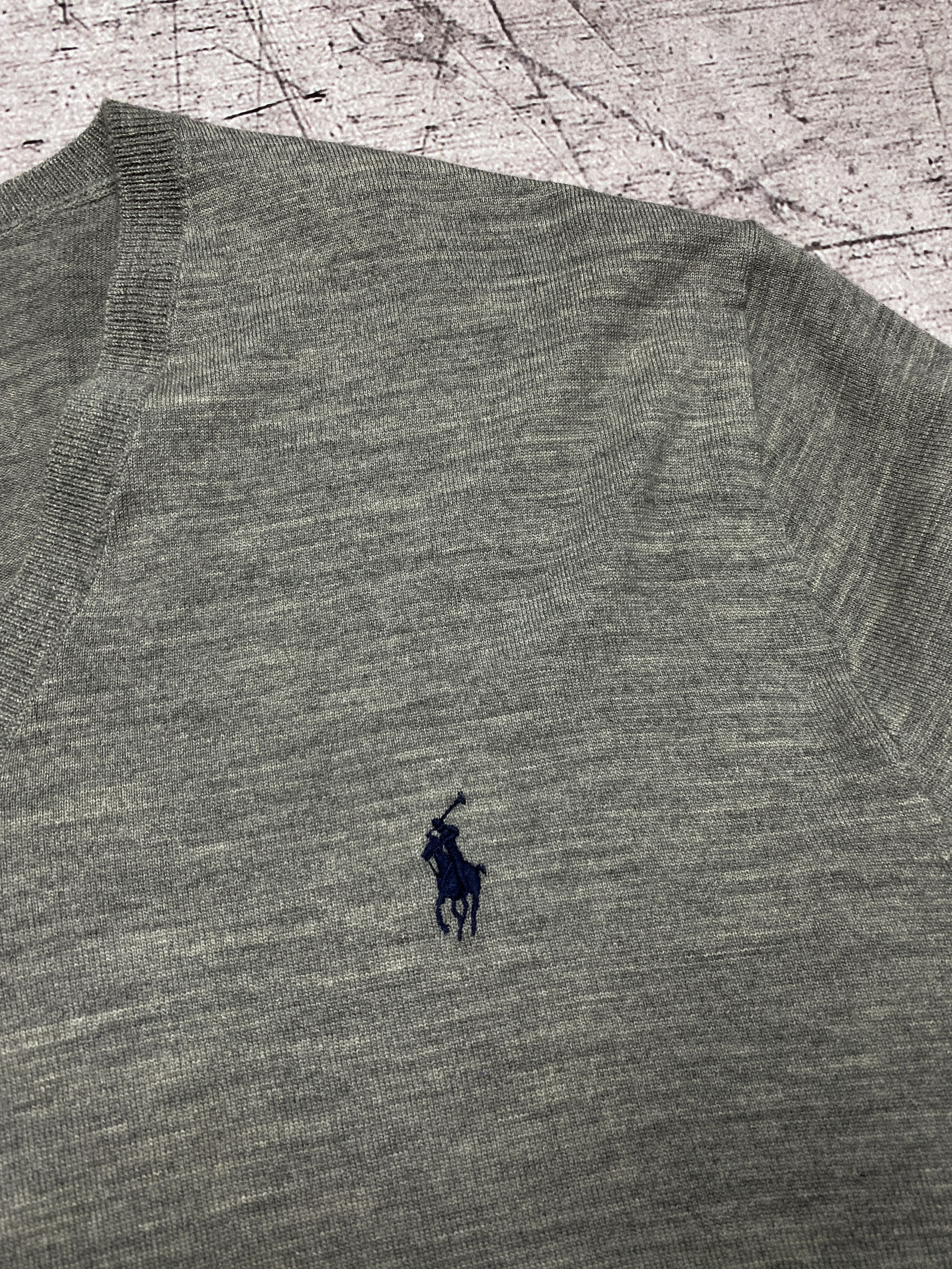 Polo Ralph Lauren × Ralph Lauren Polo Ralph Lauren Vintage Mens V-neck Wool Knit Sweater Size US L / EU 52-54 / 3 - 3 Thumbnail