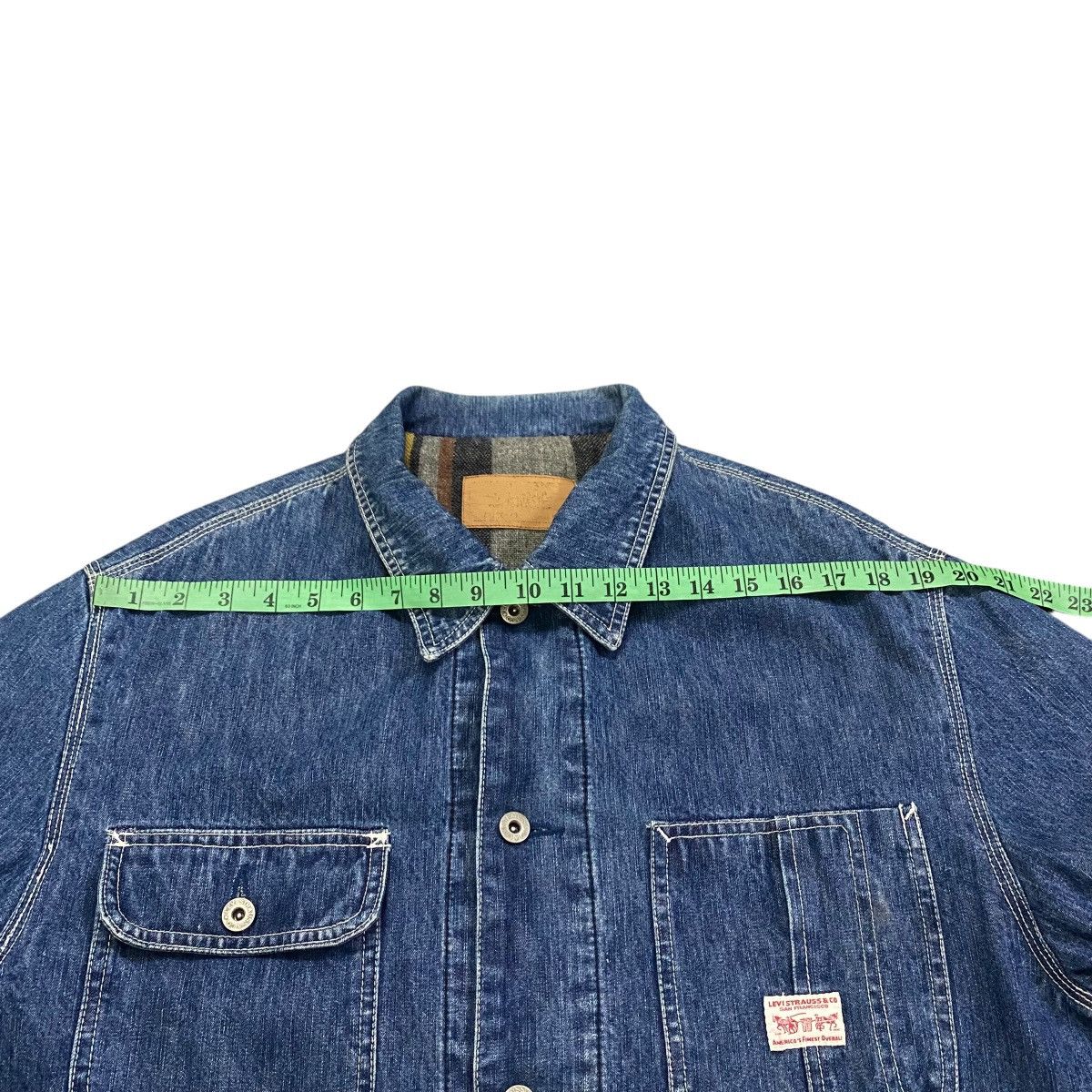 Levi's × Levi's Vintage Clothing × Vintage Vintage Levis Blanket Lining Denim Chore Jacket M Size Size US M / EU 48-50 / 2 - 15 Thumbnail