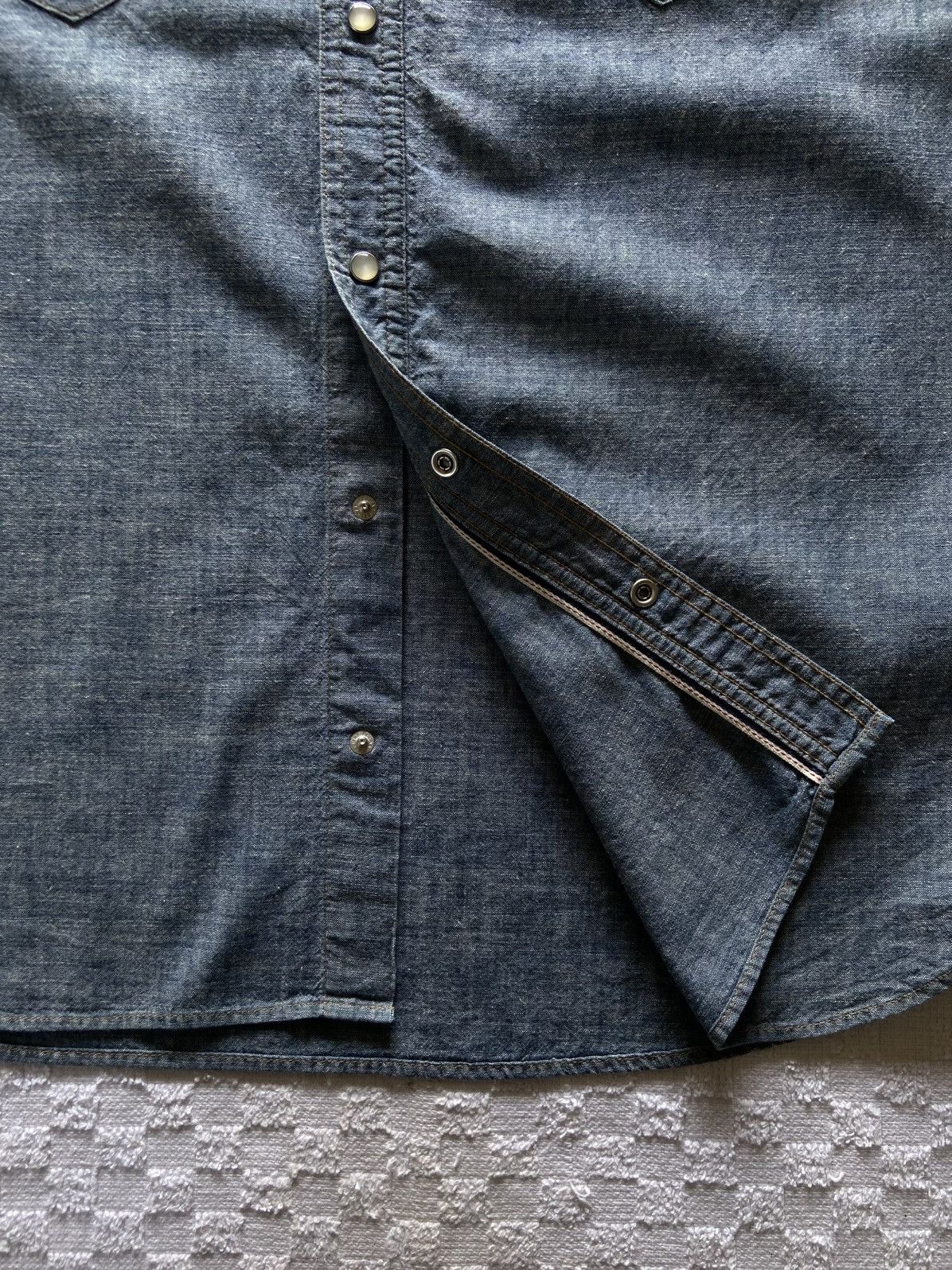 Levi's Levi’s Chambray Selvedge S/S Western Shirt. Size US M / EU 48-50 / 2 - 9 Thumbnail