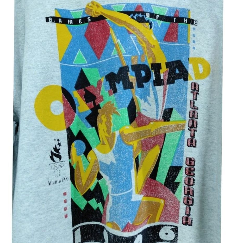Fruit Of The Loom Fruit of the Loom Olympiad Graphic Print Sweatshirt Gray Knit Pullover Size XL Mens Regular Crew Neck Long Sleeve Cotton Polyester Size US XL / EU 56 / 4 - 3 Thumbnail