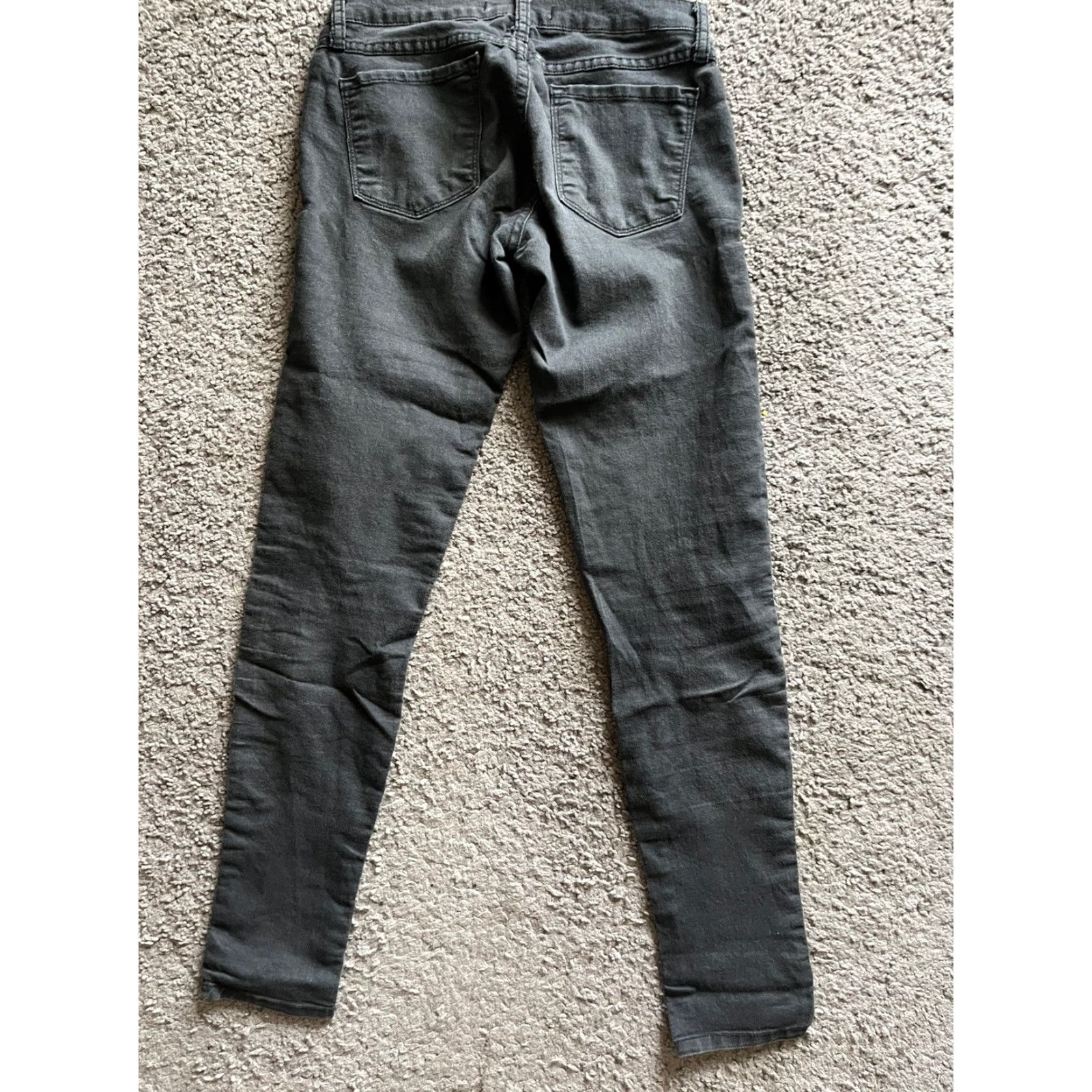 Vintage VINTAGE Flying Monkey Jeans Women's 27 Black Skinny Denim Jeggings Money Theme) Size 27" / US 4 / IT 40 - 4 Thumbnail