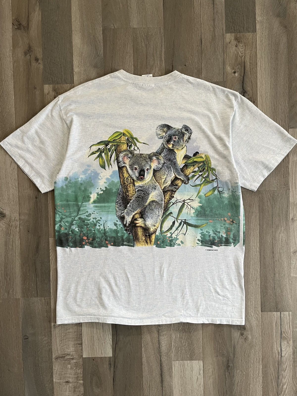 Habitat 90s Habitat Koala Bear Wrap around Tee Size US XL / EU 56 / 4 - 2 Thumbnail