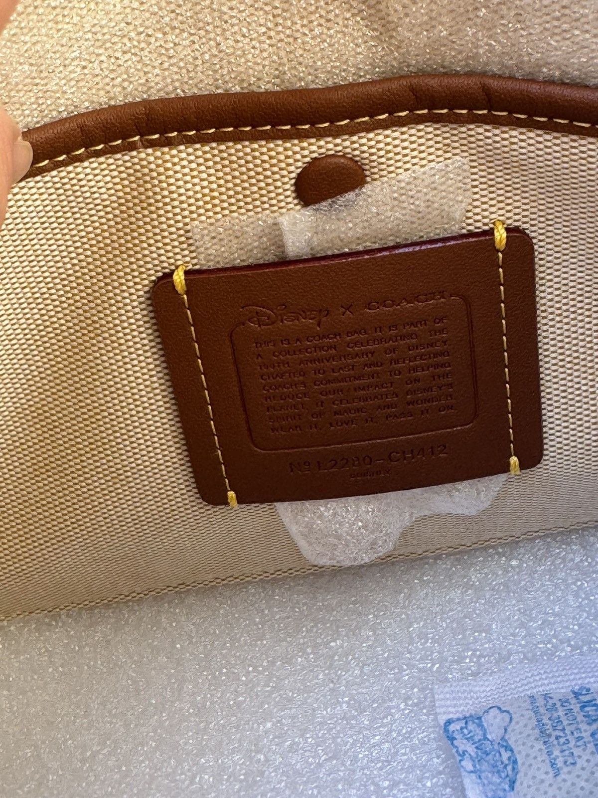 Coach DISNEY X COACH Rogue 25 Leather Mickey Mouse Flower Pink NWT Size ONE SIZE - 10 Thumbnail