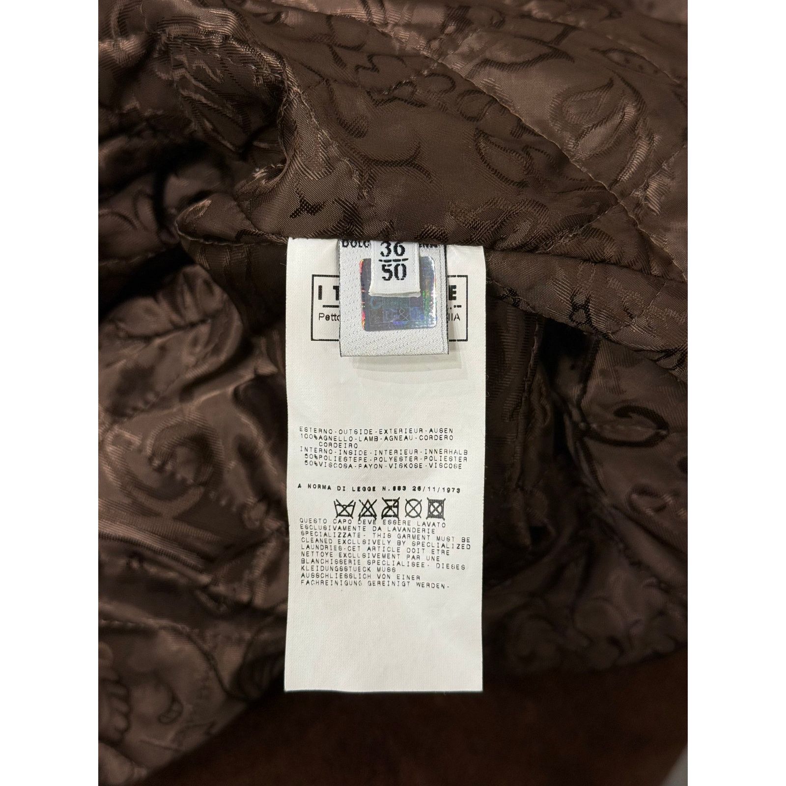 Dolce & Gabbana AW2005 Dolce & Gabbana shearling collar leather biker jacket Size US M / EU 48-50 / 2 - 9 Thumbnail