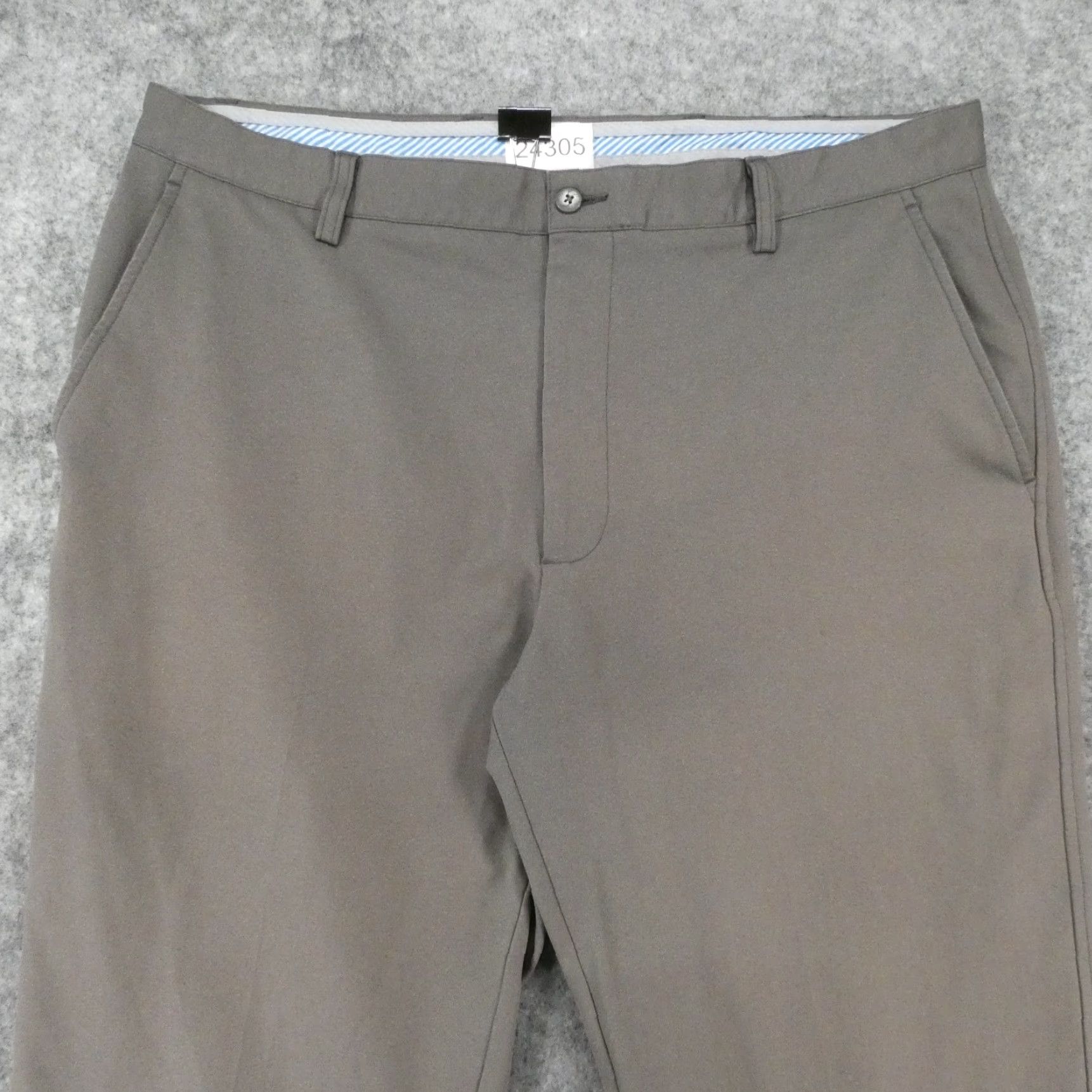 Footjoy FootJoy Pants Men 40x32 Stretch Chino Flat Front Gray Lightweight Golf Size US 40 / EU 56 - 2 Thumbnail