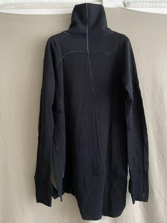 The Viridi-anne Assymetric Scar Stitch Turtleneck - BLACK JP 3 Size US L / EU 52-54 / 3 - 15 Thumbnail