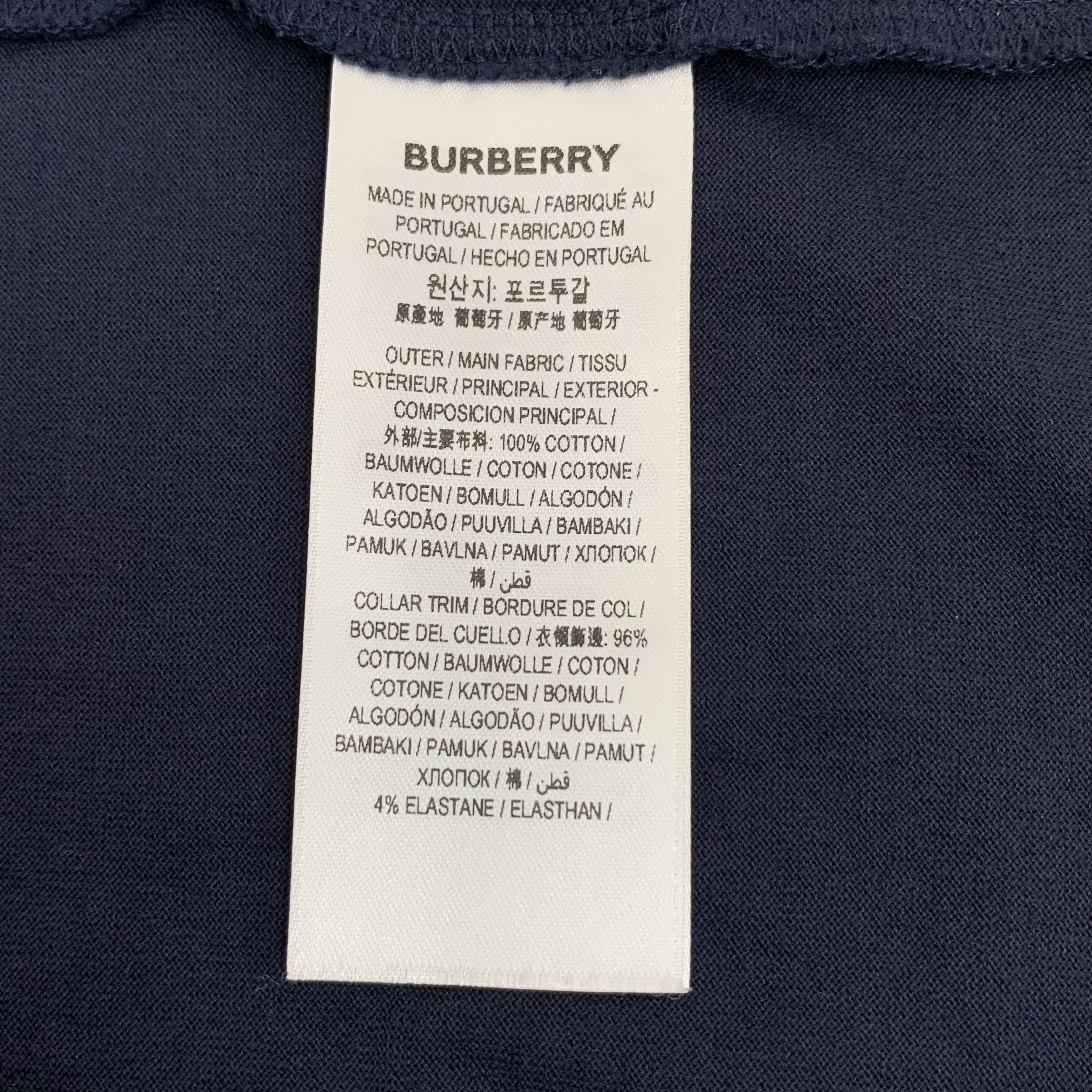 Burberry Burberry Appliqué T-Shirt Navy (M) Size US M / EU 48-50 / 2 - 7 Thumbnail