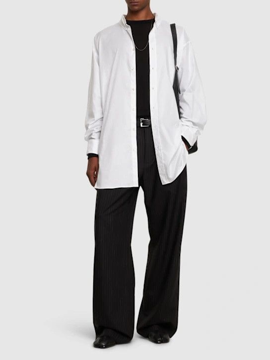 Maison Margiela o1lsvrm0425 Oxford Cotton Shirt in White Size US L / EU 52-54 / 3 - 4 Thumbnail