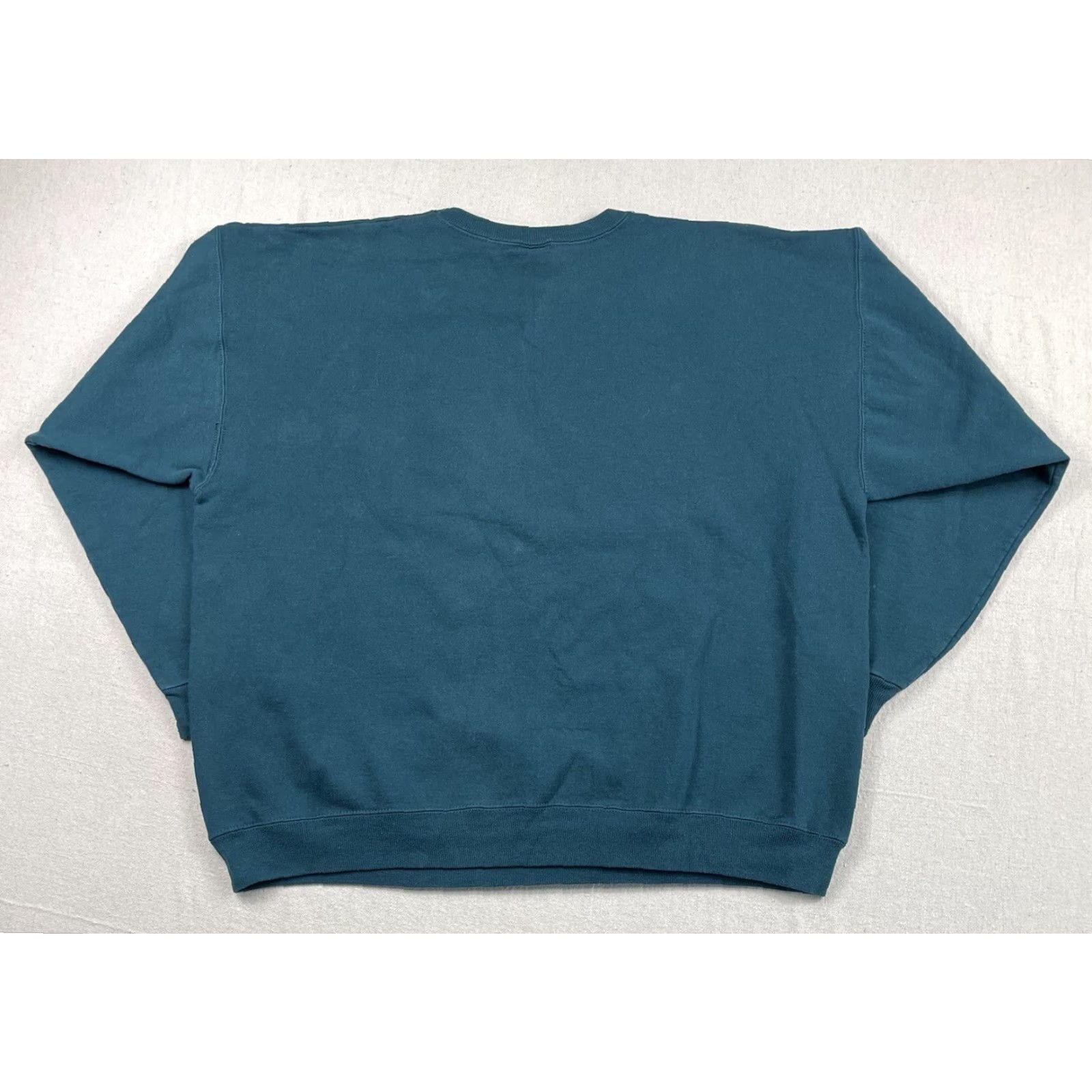 Champion VINTAGE Champion XL 90s Crewneck Sweatshirt Pullover Spell Out Logo Teal Mens Size US XL / EU 56 / 4 - 5 Thumbnail