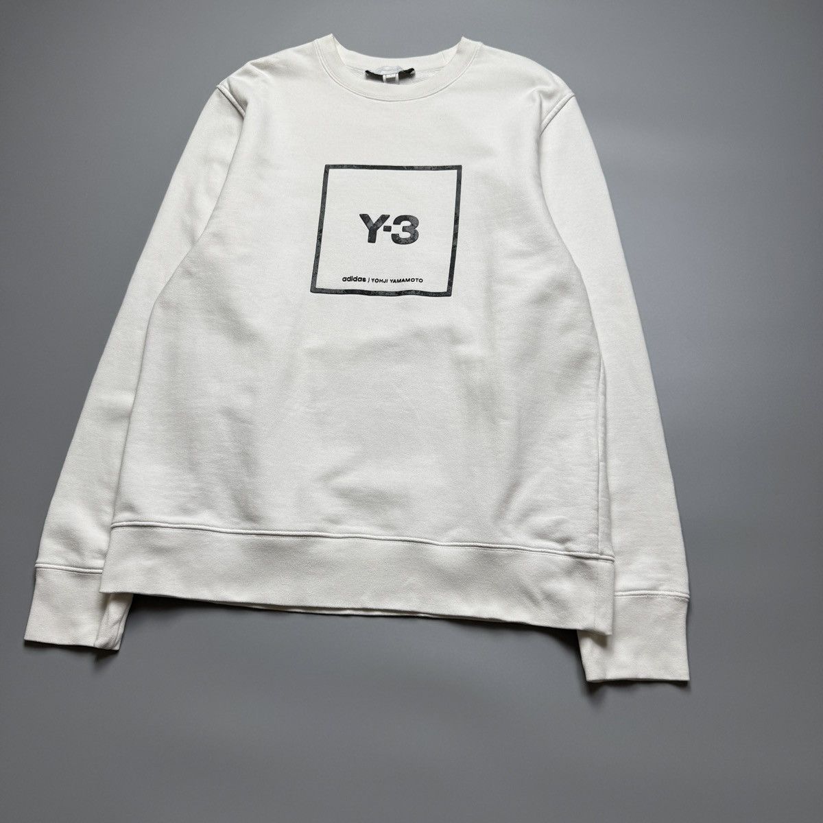Y-3 Adidas x Yohji Yamamoto - Reflective Square Logo Sweater Size US M / EU 48-50 / 2 - 2 Thumbnail