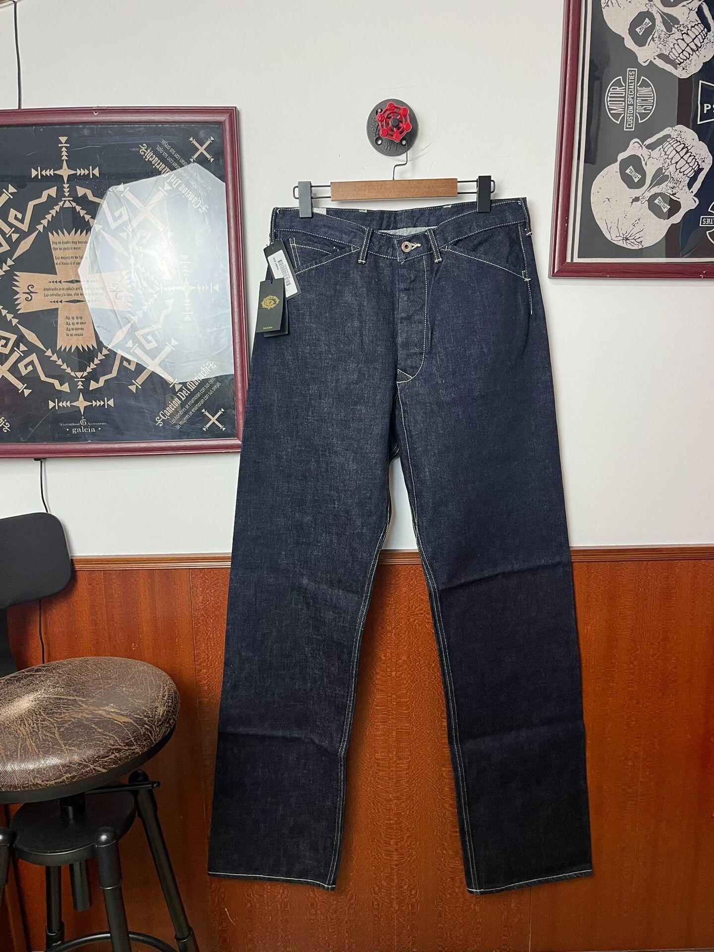 BLACK SIGN Black Sign High-Waisted Straight Leg Jeans Size US 32 / EU 48 - 1 Thumbnail