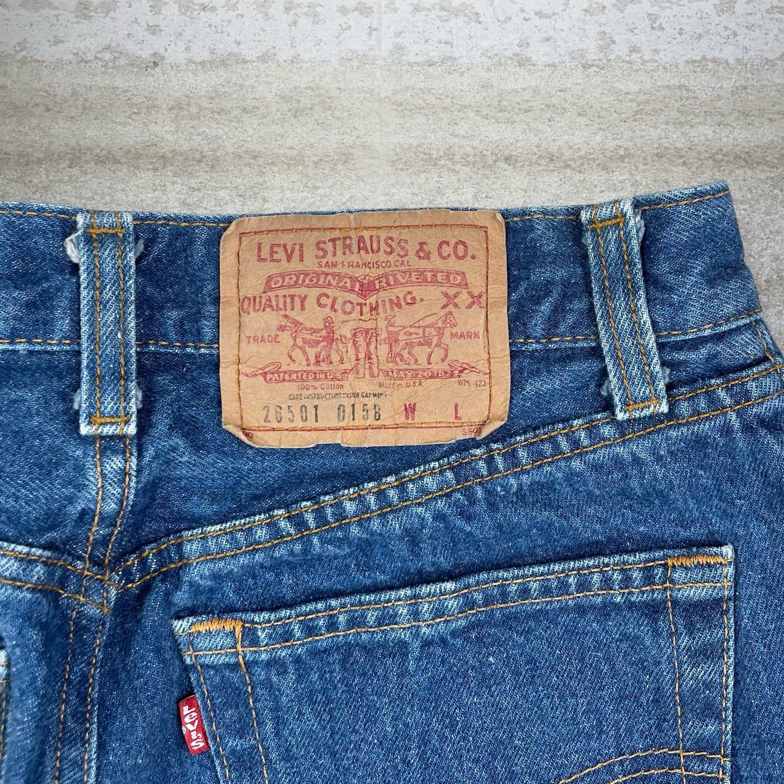 Levi's Vintage 90s Levis Jeans 501 28x30 Regular Straight Dark Wash Size US 28 / EU 44 - 4 Thumbnail