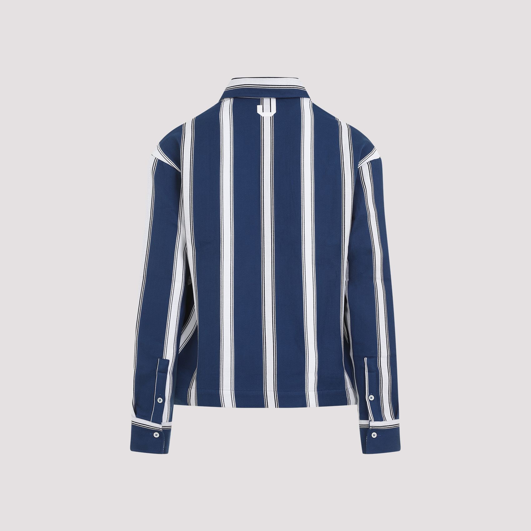 Jacquemus o1s22i1n1024 Boxy Striped Shirt in Blue/White Size US L / EU 52-54 / 3 - 2 Thumbnail