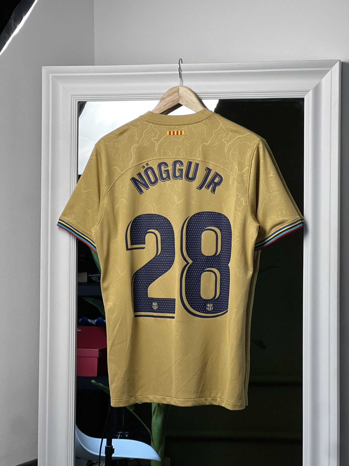 Nike Nike Barcelona Away Jersey 22/23 S Nöggu Jr #28 Size US S / EU 44-46 / 1 - 2 Thumbnail