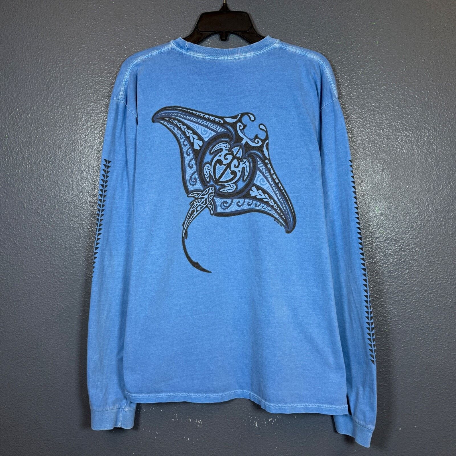 Other Crazy Shirts L man blue Hawaii tie-dye vintage t-shirt Size US L / EU 52-54 / 3 - 1 Thumbnail