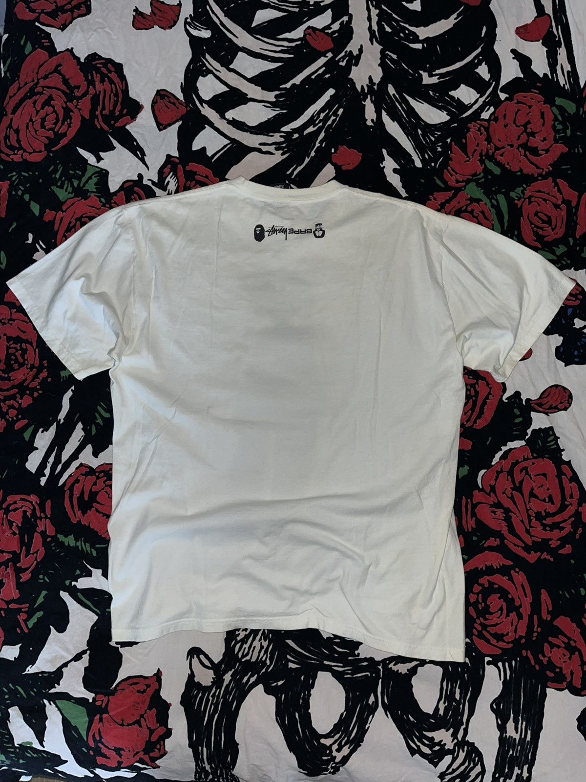 Bape × Stussy Crazy Rare Y2K Baggy Skater Grunge Stussy Bape Shark Man Tee Size US XL / EU 56 / 4 - 3 Thumbnail