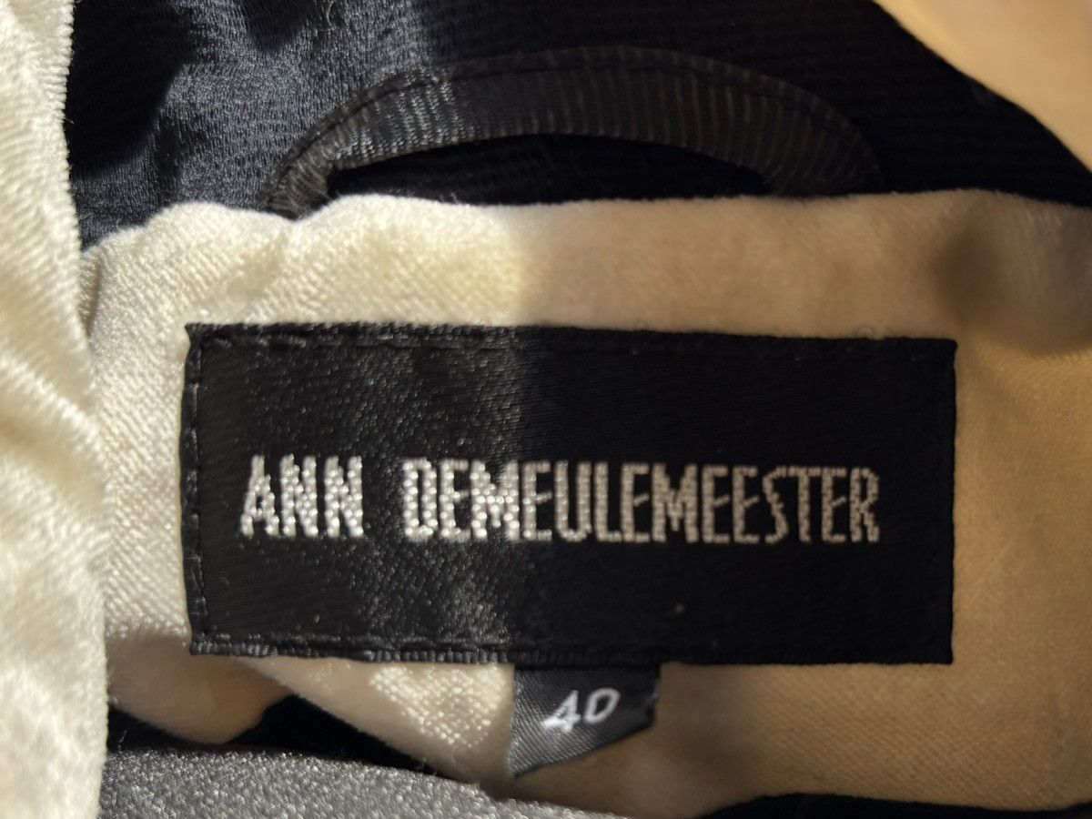 Ann Demeulemeester Ann Demeulemeester White Velvet Coat Size S / US 4 / IT 40 - 8 Thumbnail