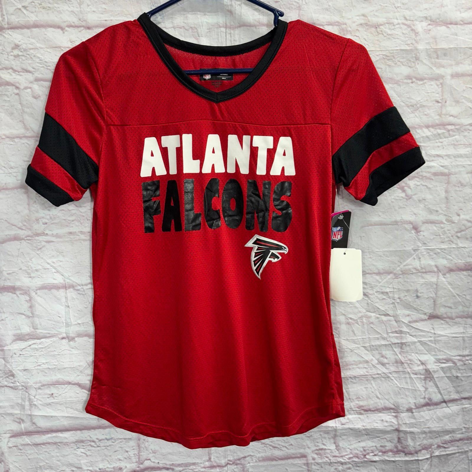 NFL Atlanta Falcons Girls' XL Red Jersey by NFL Team Apparel NWT Size XL / US 12-14 / IT 48-50 - 1 Thumbnail