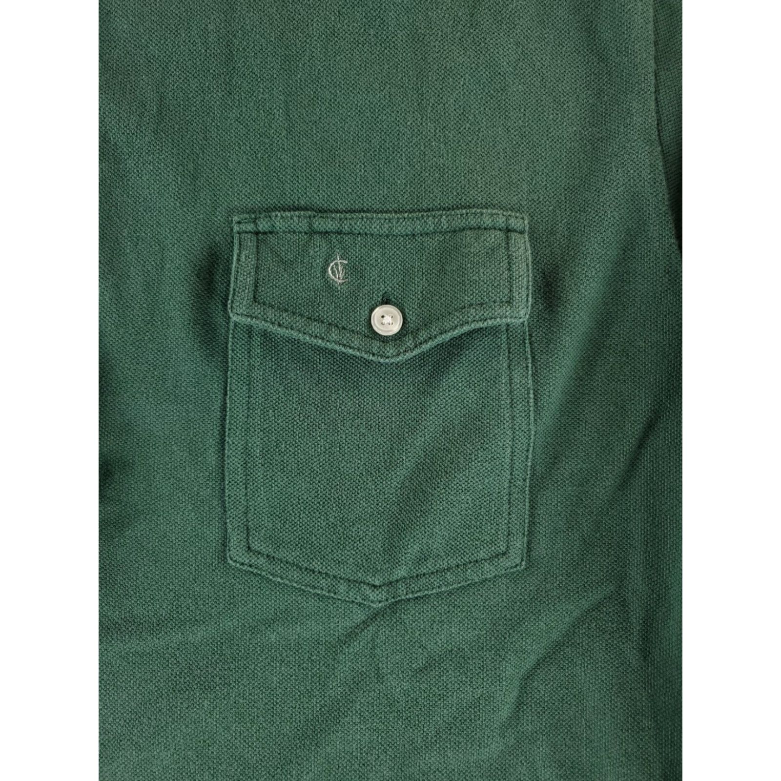 Vintage Criquet Polo Shirt Long Sleeve Green Chest Pocket Mens XXL Size US XXL / EU 58 / 5 - 2 Thumbnail