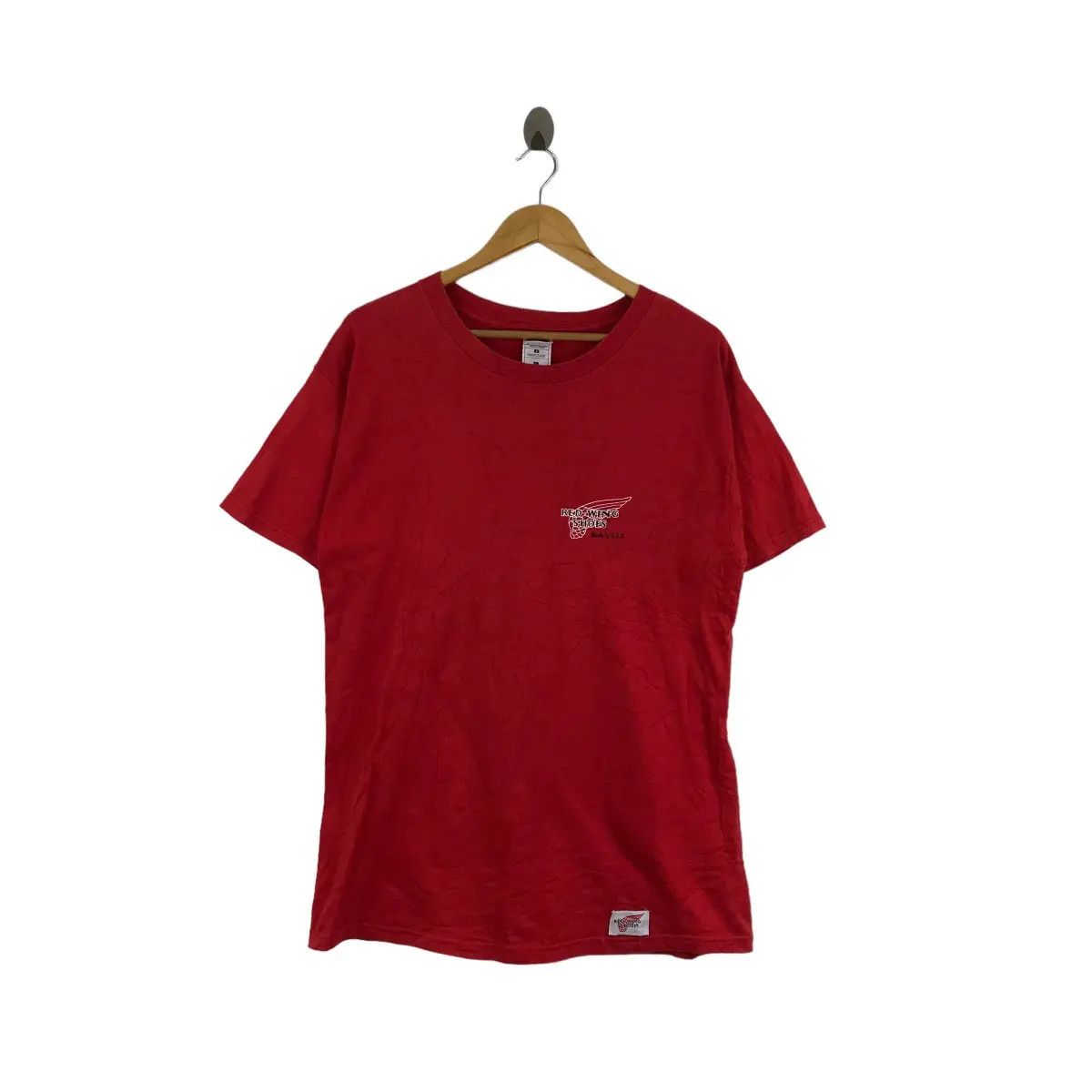 Red Wing Vtg RED WING Shoes Made In USA Rebel Skinhead Tee Shirt Size US L / EU 52-54 / 3 - 1 Thumbnail