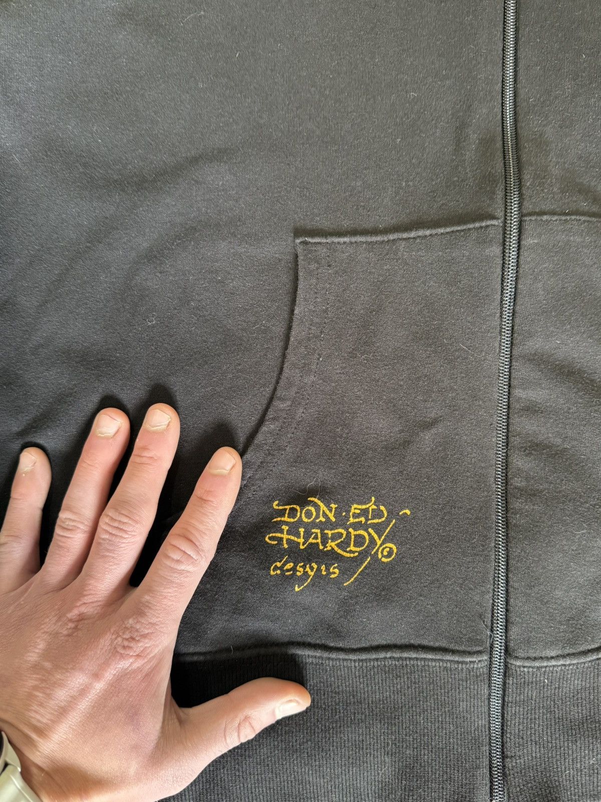 Ed Hardy Vintage Ed Hardy Tiger Zip Hoodie Tattoo Christian Audigier Size XXL / US 16-18 / IT 52-54 - 9 Thumbnail
