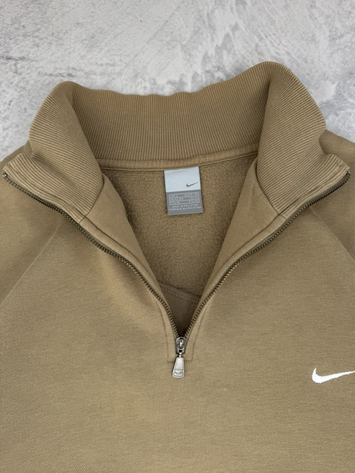 Nike 00s Nike Vintage Oversize Mini Swoosh Boxy Pullover Y2K Size US L / EU 52-54 / 3 - 4 Thumbnail