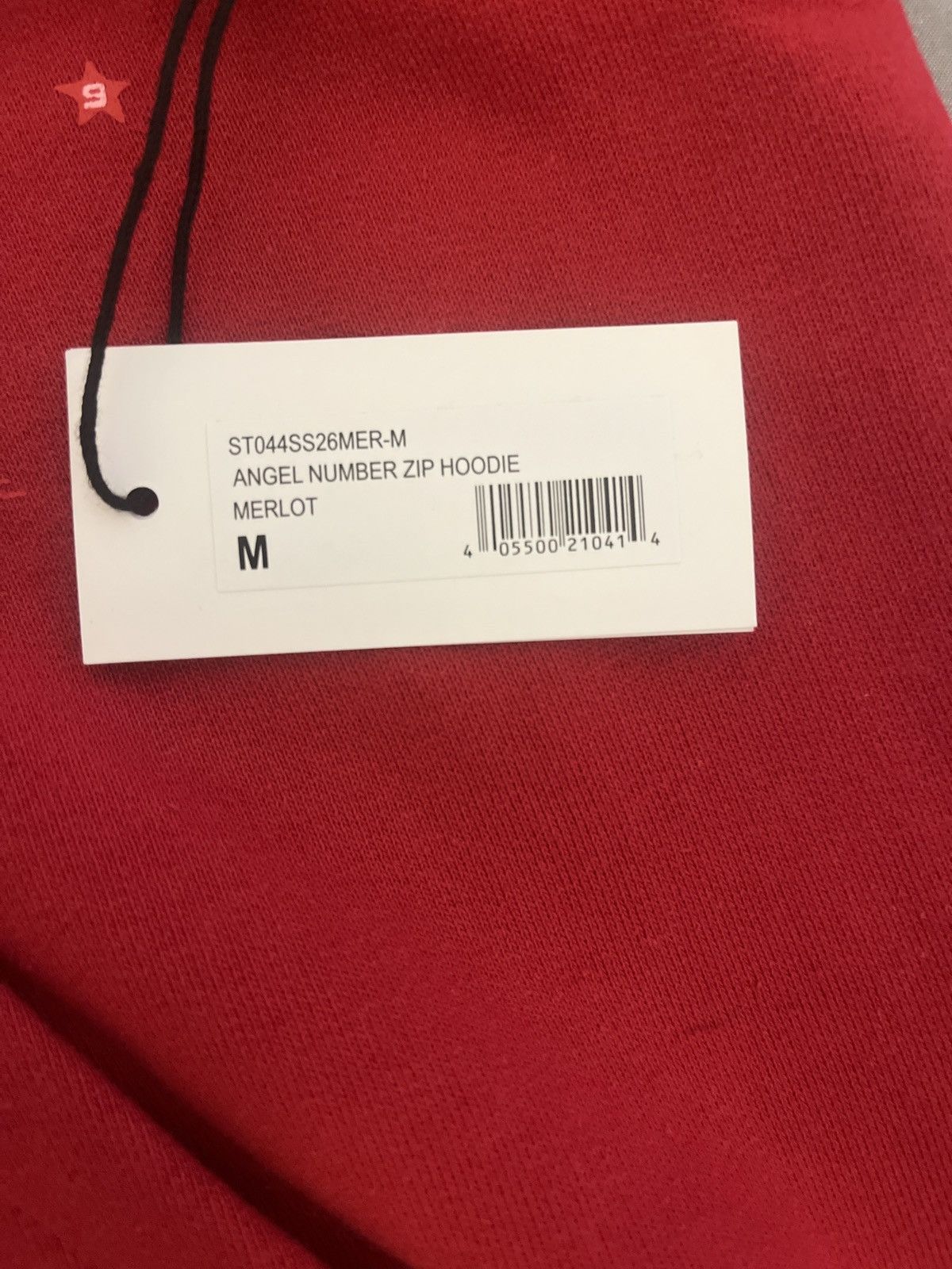 Sp5der Angel number zip hoodie red Size US M / EU 48-50 / 2 - 6 Thumbnail