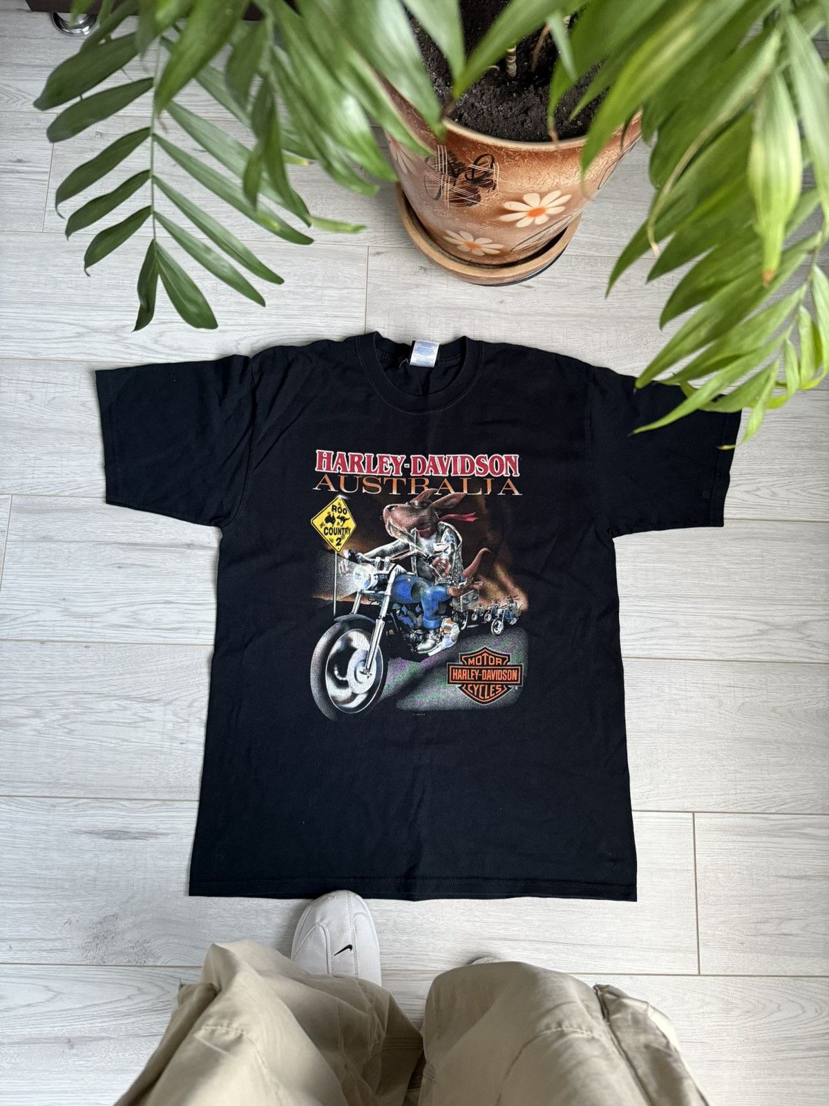 Harley Davidson × Vintage Vintage Harley Devidson 1997 Australia motorcycle logo Size US L / EU 52-54 / 3 - 1 Thumbnail