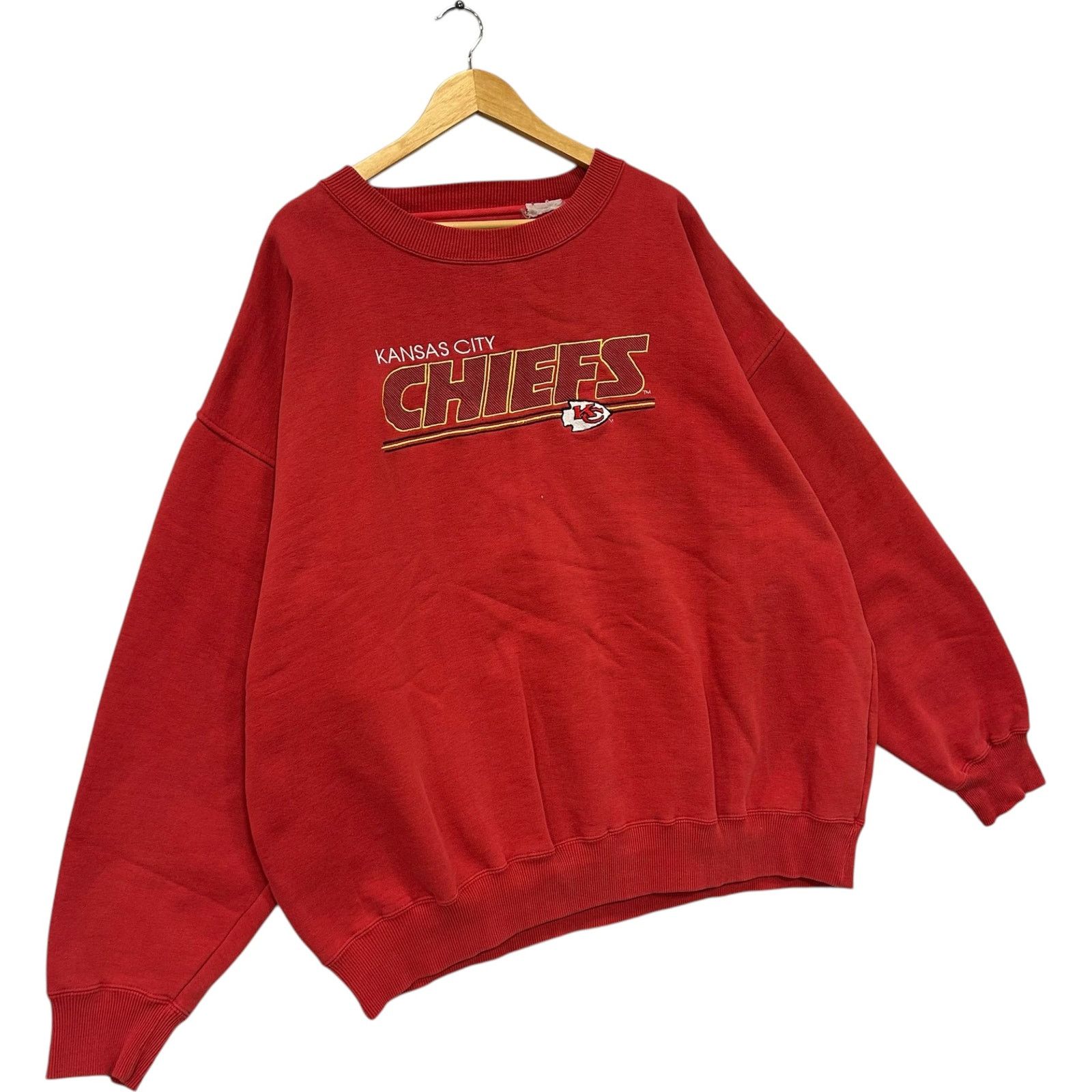 Majestic Vintage Majestic Kansas City Chiefs NFL Crewneck XXL Size US XXL / EU 58 / 5 - 4 Thumbnail