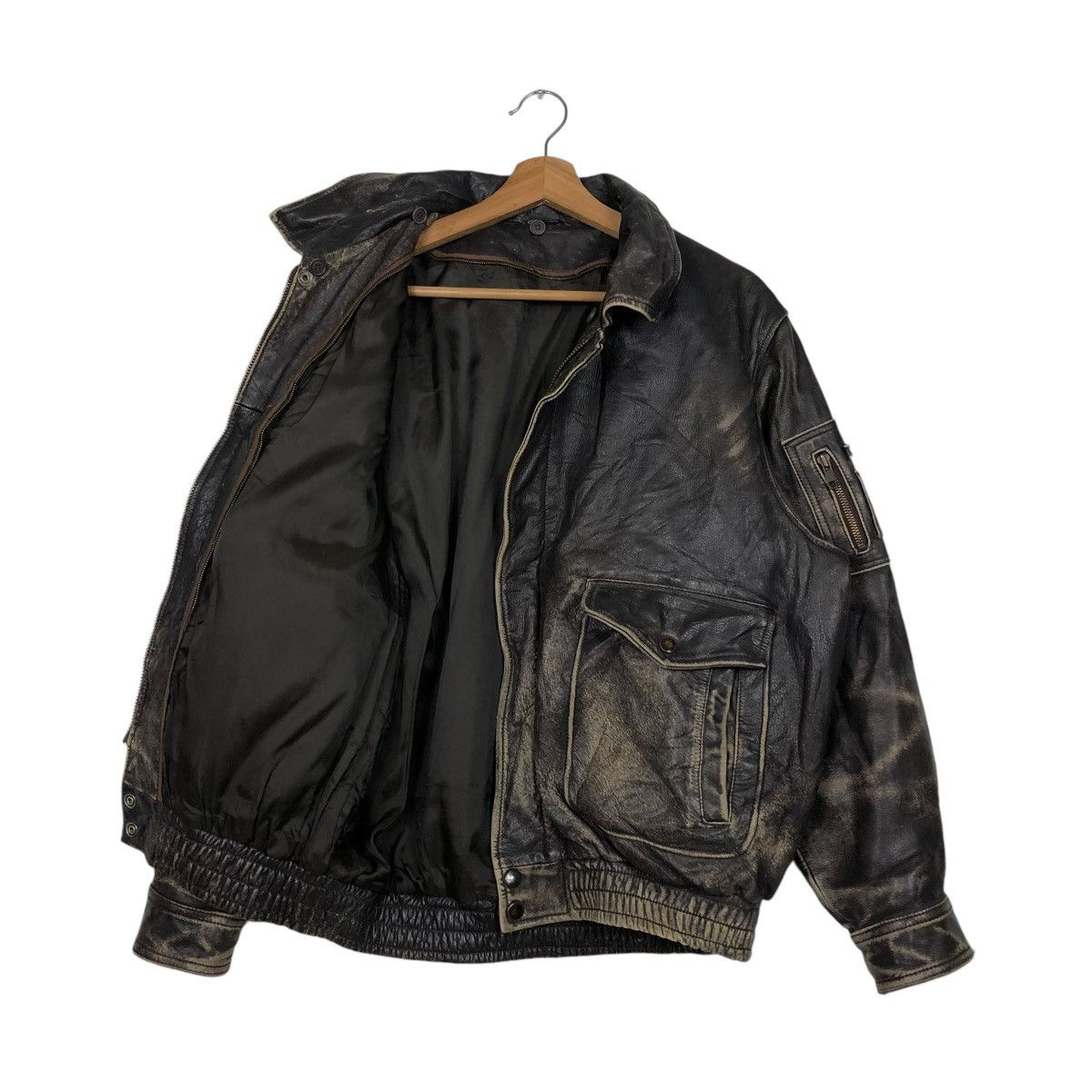 Japanese Brand 🔥VINTAGE BIKER LEATHER JACKET UNKNOWN BRAND ISSEY MIYAKE Size US M / EU 48-50 / 2 - 13 Thumbnail