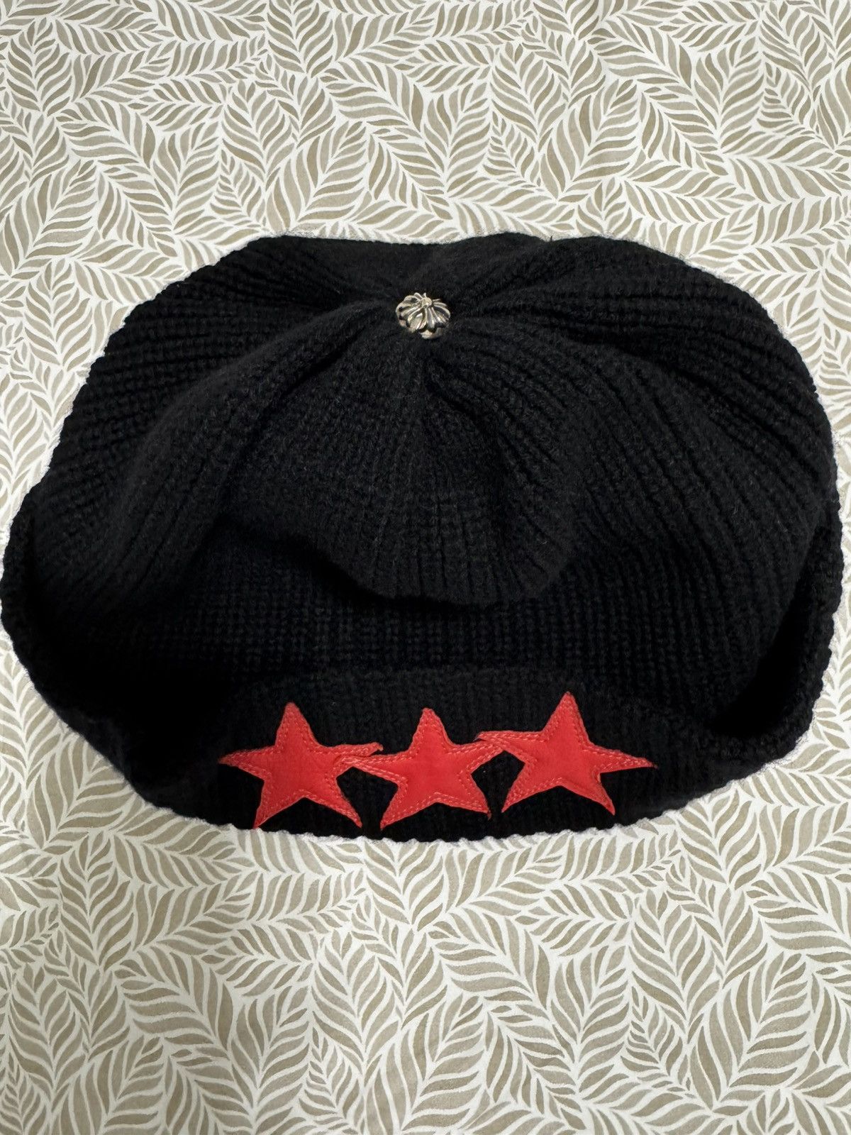 Chrome Hearts Chrome Hearts Triple Star Patch Cashmere Beanie Size ONE SIZE - 2 Thumbnail