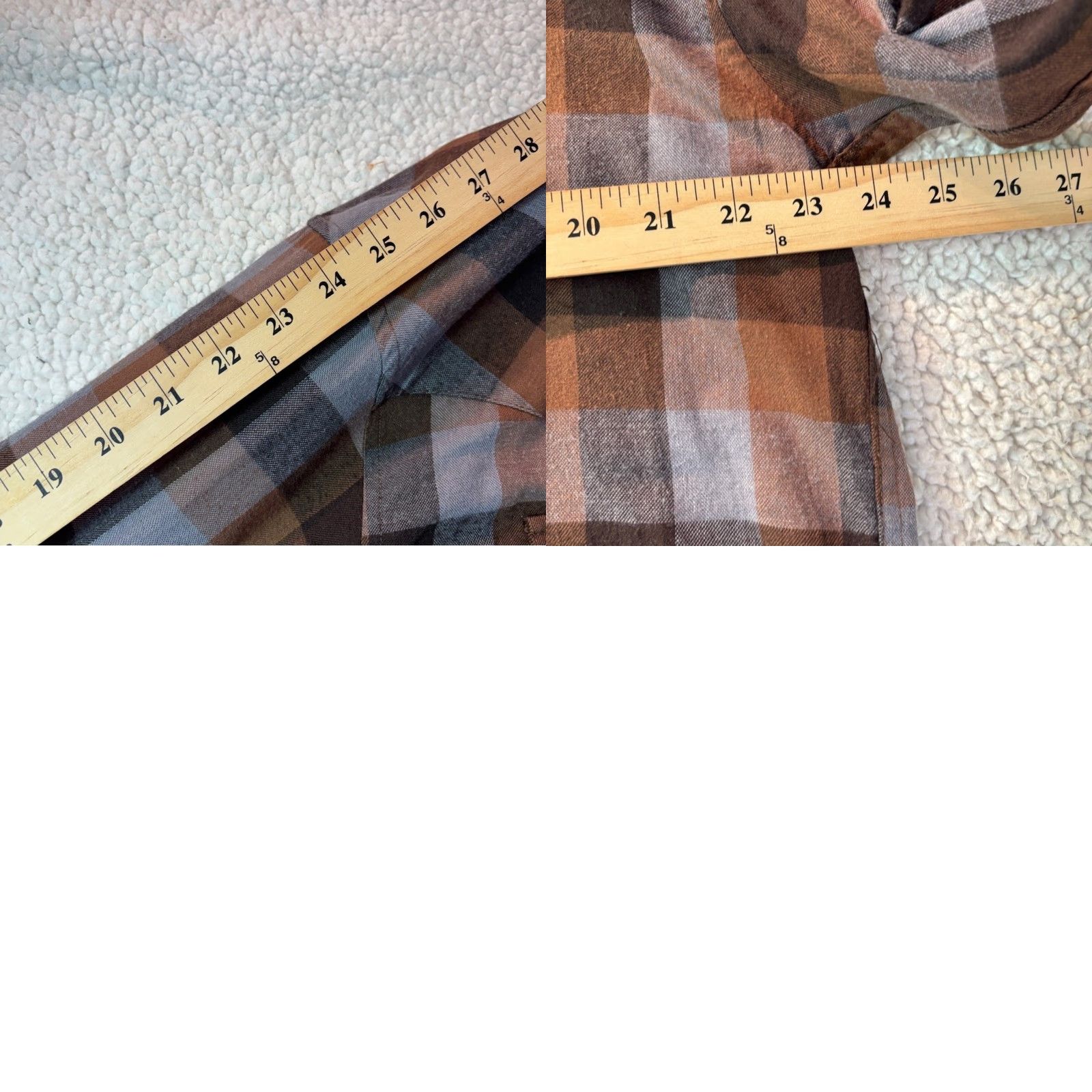 Stetson Stetson Shirt Plaid Flannel Western Brown Blue Pearl Snap Large L Long Sleeve Regular Mens Fall Double Flap Size US L / EU 52-54 / 3 - 8 Thumbnail