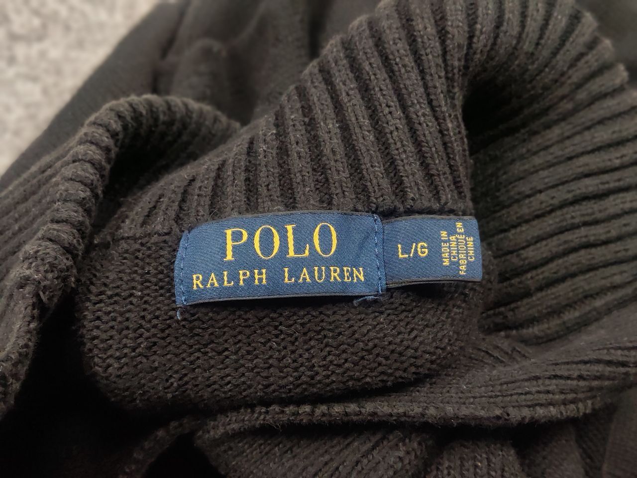 Polo Ralph Lauren Vintage Polo Ralph Lauren Black Cotton Knit Sweater Button Size US L / EU 52-54 / 3 - 10 Thumbnail