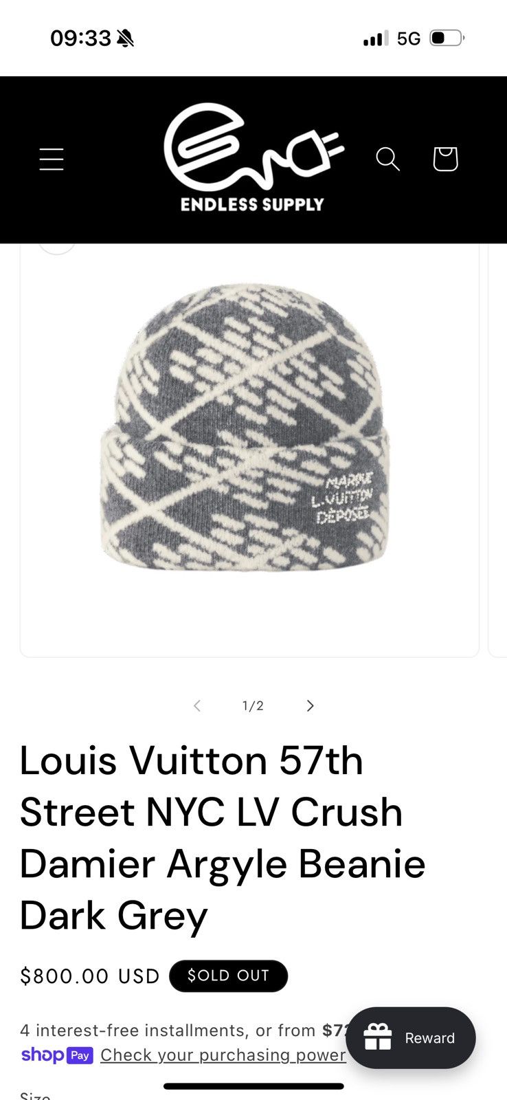 Louis Vuitton LOUIS VUITTON beanie hat see real tape measurements in photo Size ONE SIZE - 20 Thumbnail