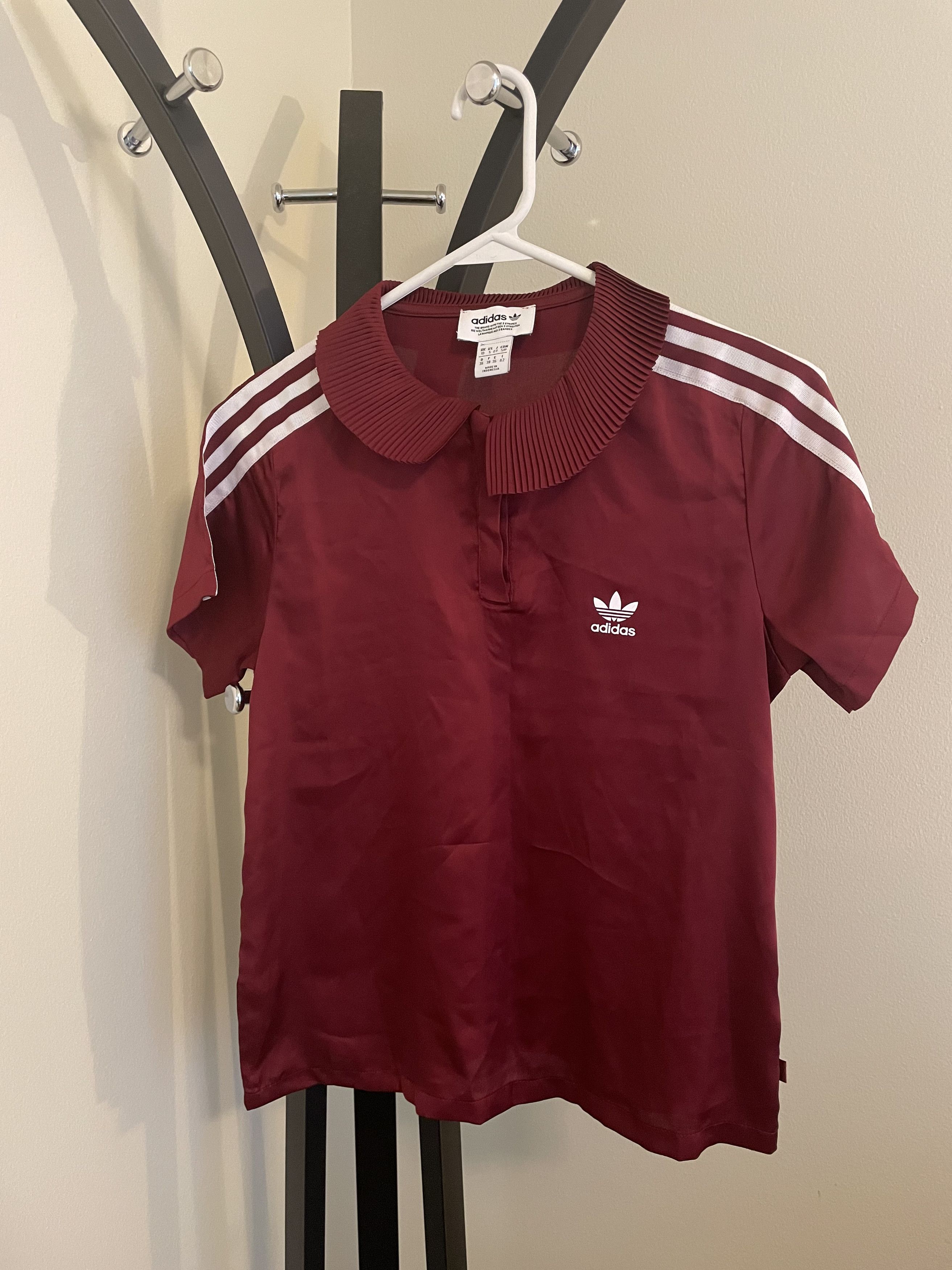 Adidas Adidas Originals Polo Shirt With Pleated Back Detail Size S / US 4 / IT 40 - 1 Thumbnail