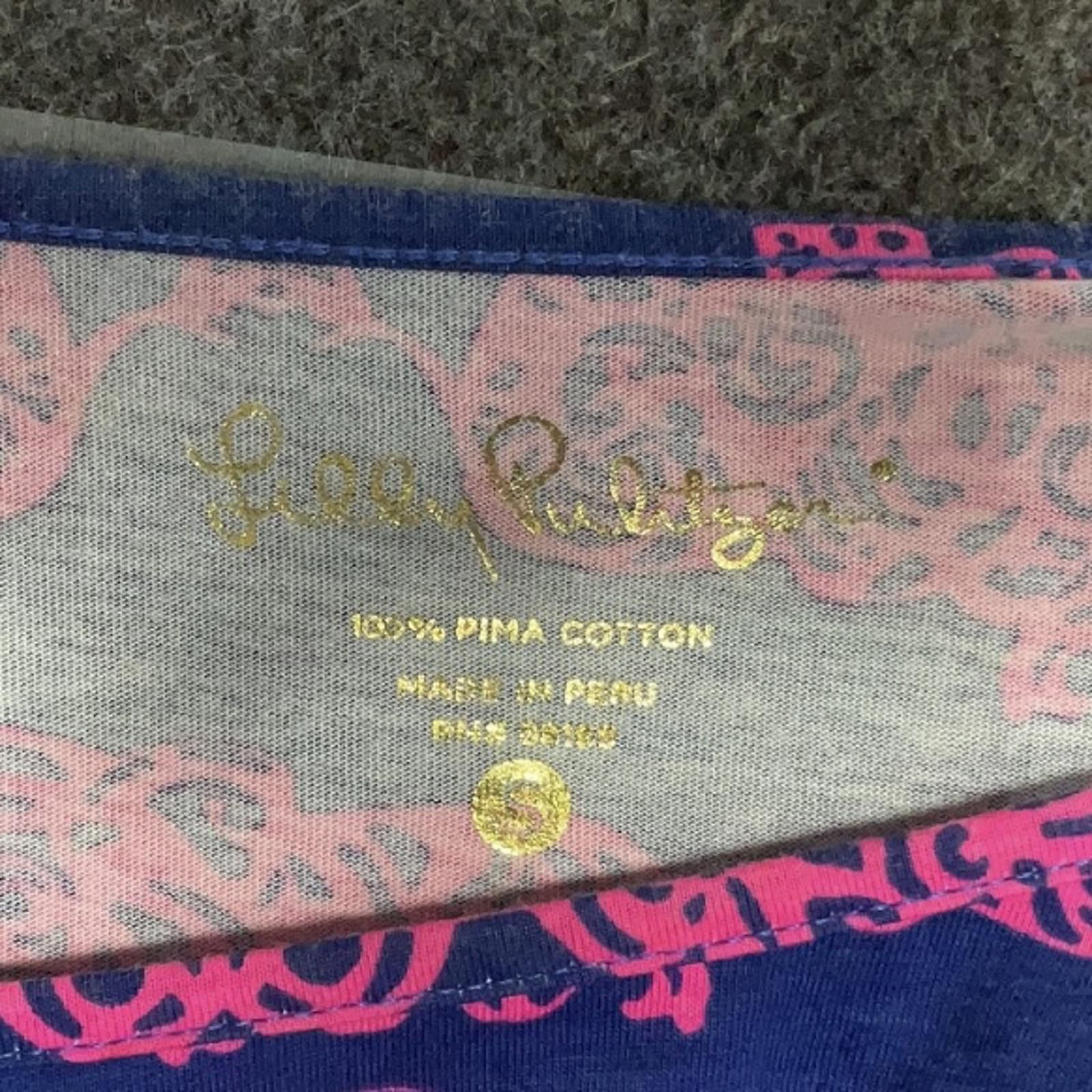Other Lilly Pulitzer Marlowe Dress Size S Elephant Pink Blue Size S / US 4 / IT 40 - 3 Thumbnail