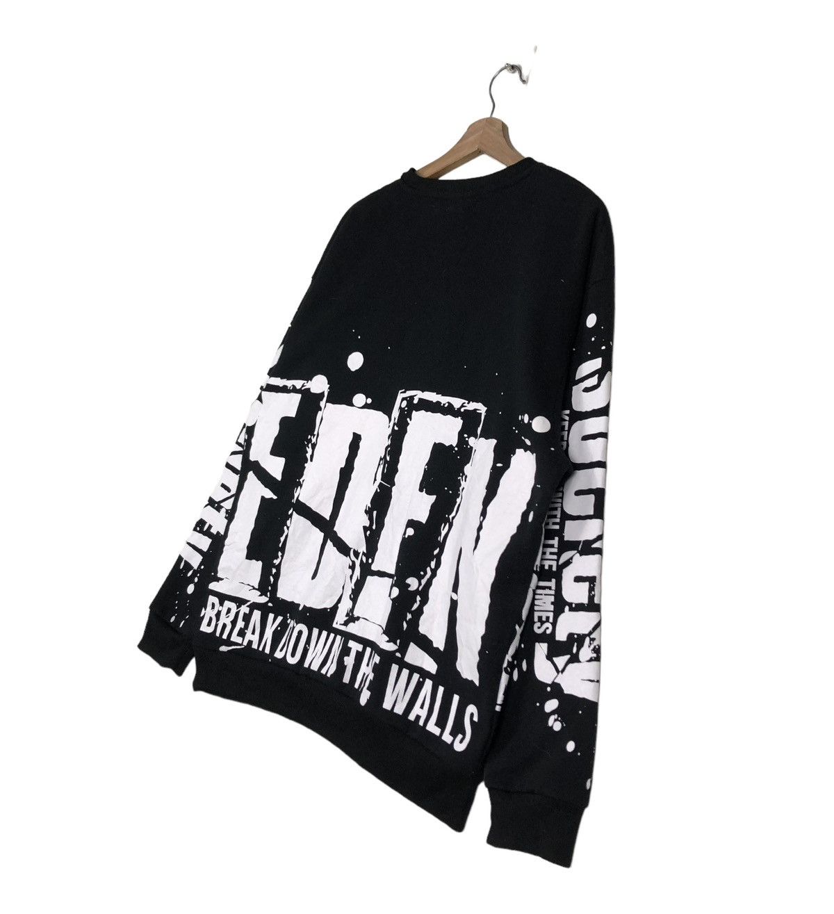 Japanese Brand 🔥VINTAGE SWEATSHIRT DEFECTIVE STRUCT PUNK DESIGN OVERPRINT Size US L / EU 52-54 / 3 - 10 Thumbnail