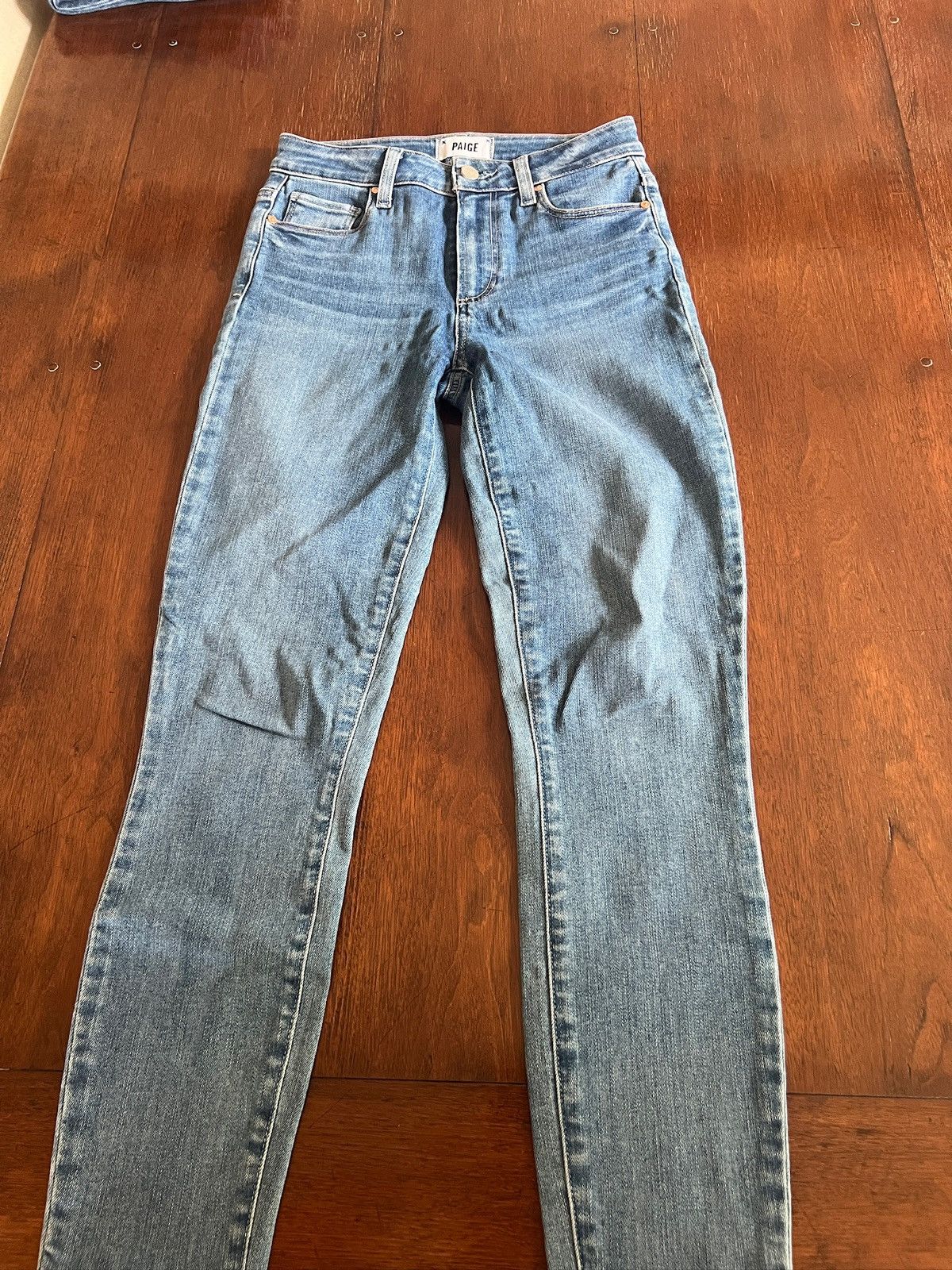 Paige PAIGE - Denim Straight Jeans - Size 25 Size 25" / US 0 / IT 36 - 1 Thumbnail
