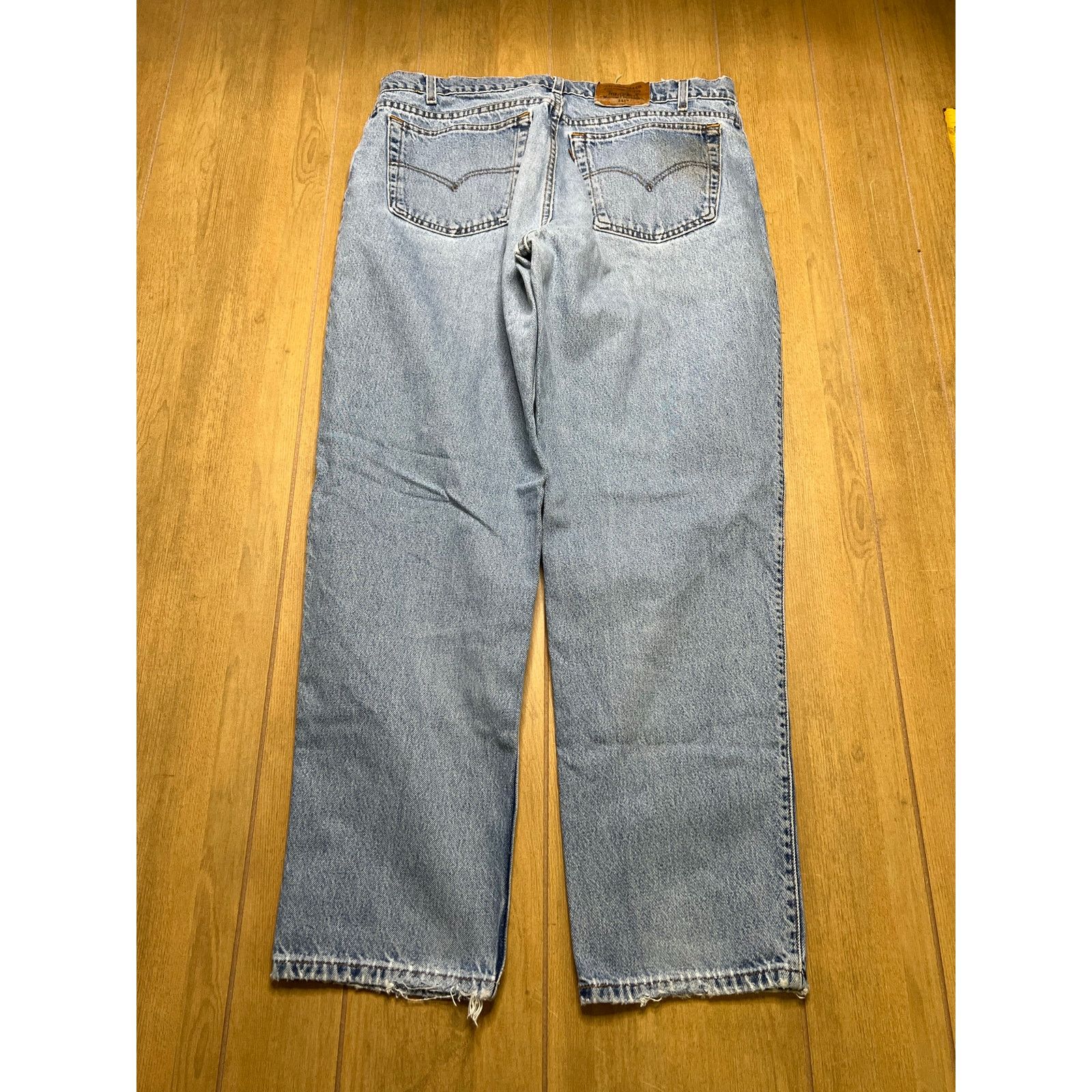 Levi's Vintage Levi’s 545 Loose Fit Jeans Distressed Light Wash 38 Size US 38 / EU 54 - 6 Thumbnail