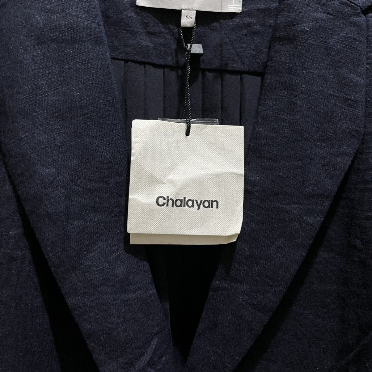 Hussein Chalayan Chalayan Navy Pleated Back Blazer – BNWT Size M / US 6-8 / IT 42-44 - 5 Thumbnail