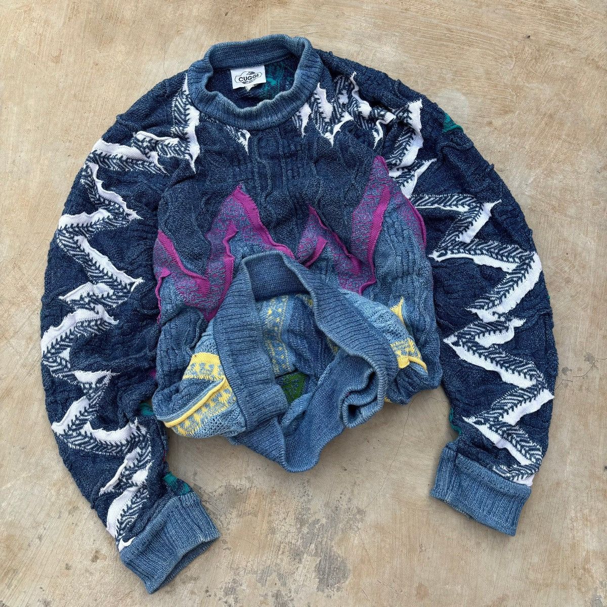 Coogi Vintage 70s Coogi 3D Knit Sweater Size US L / EU 52-54 / 3 - 1 Thumbnail