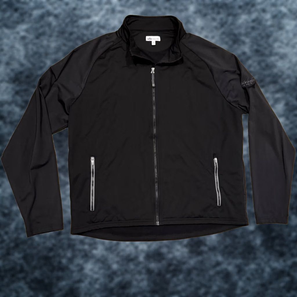 Peter Millar Peter Millar Fleece Jacket Men’s Size XL Black Full Zip Sweater Whisper Rock Size US XL / EU 56 / 4 - 1 Thumbnail
