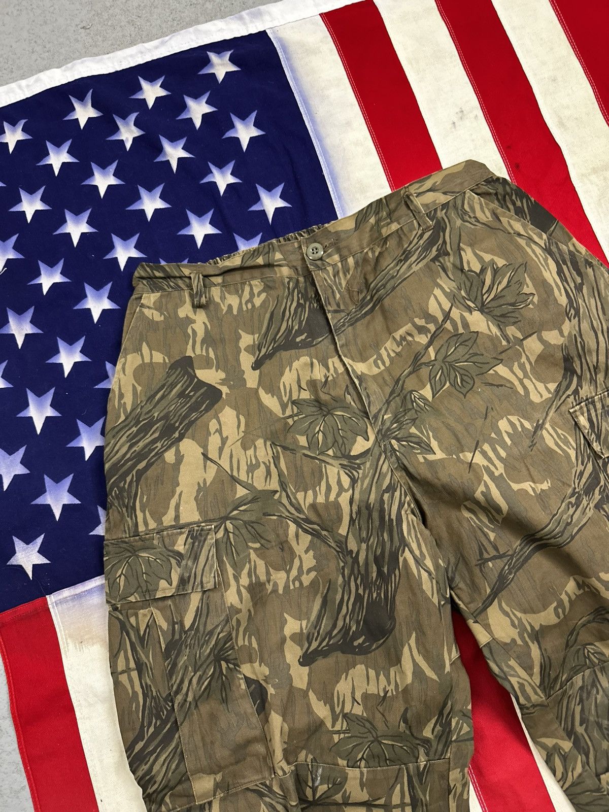 Other Vintage Camo Cargo Pants M Size US 31 - 3 Thumbnail