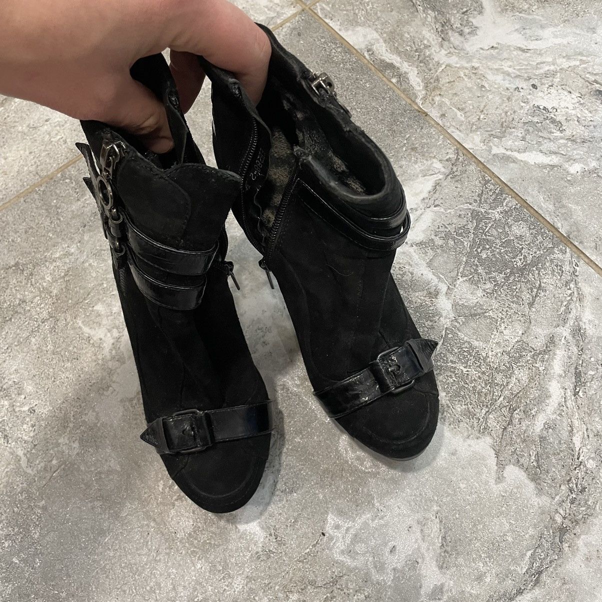 Japanese Brand 36 Vintage cyber goth Y2K Heels Ankle Boots shoes aztek dese Size US 6 / IT 36 - 5 Thumbnail