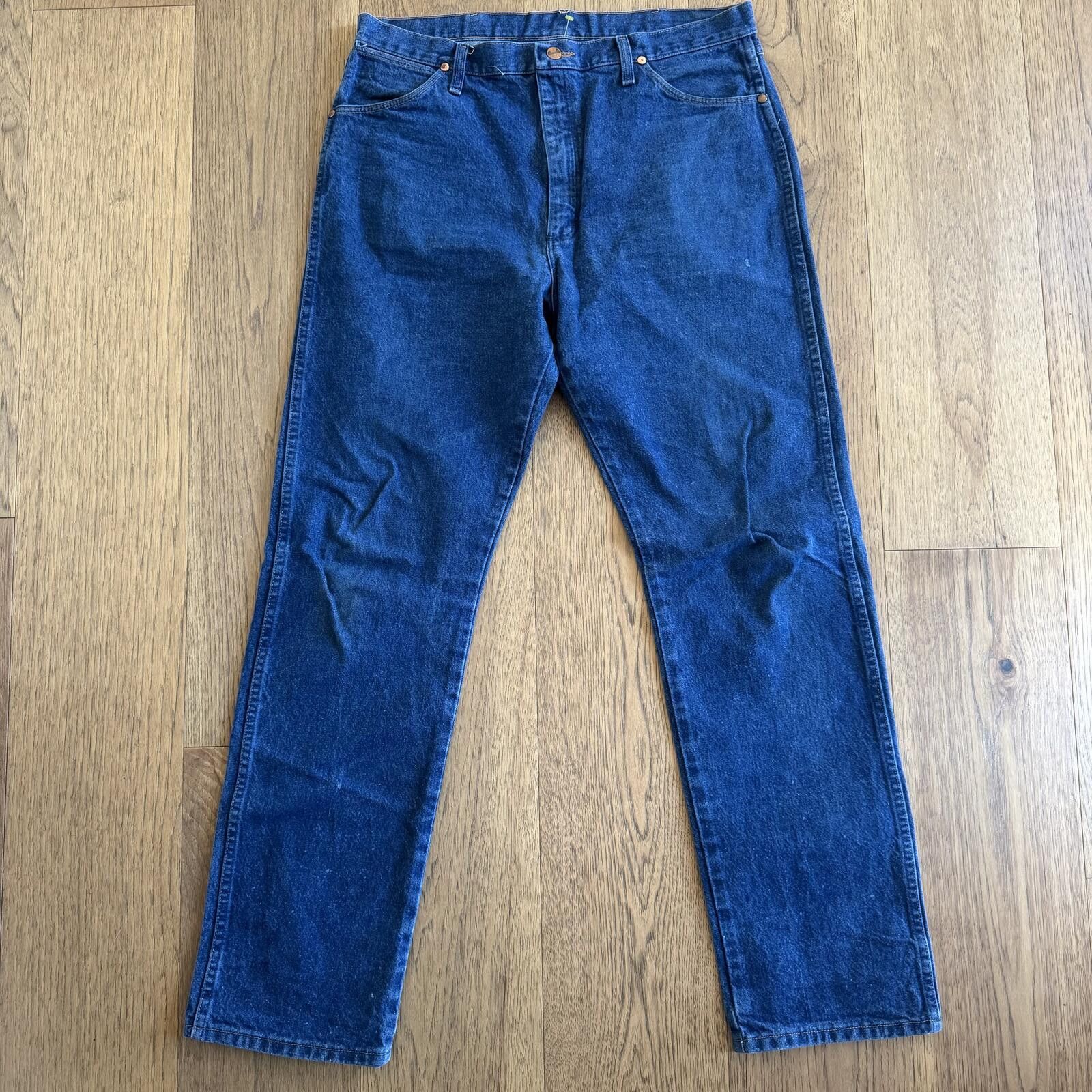 Wrangler Wrangler Classic 36X34 Blue Denim Jeans Size US 36 / EU 52 - 3 Thumbnail