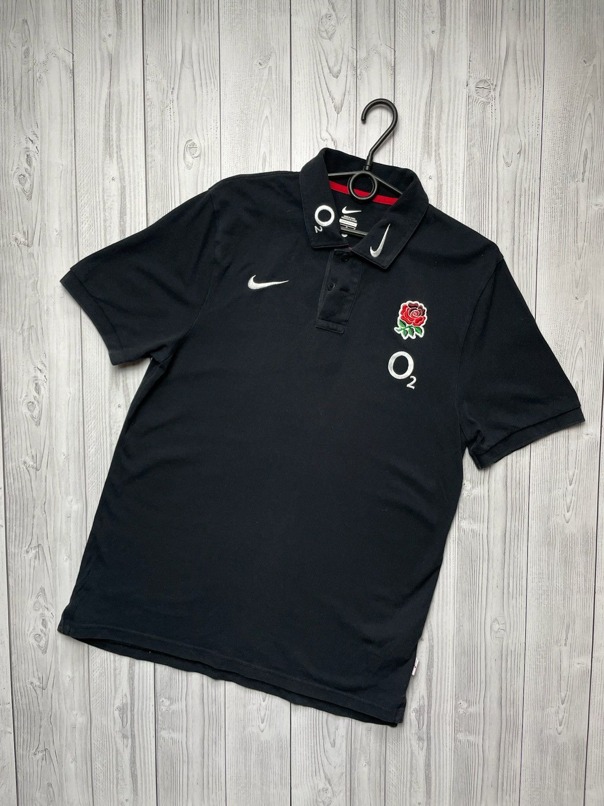 Nike × Vintage Vintage Nike England rugby polo size L logo jersey Size US L / EU 52-54 / 3 - 1 Thumbnail