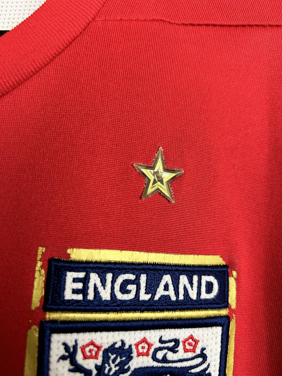 Umbro 00s Umbro England 2006/08 #7 Beckham Soccer Jersey Red XXL Size US XXL / EU 58 / 5 - 3 Thumbnail