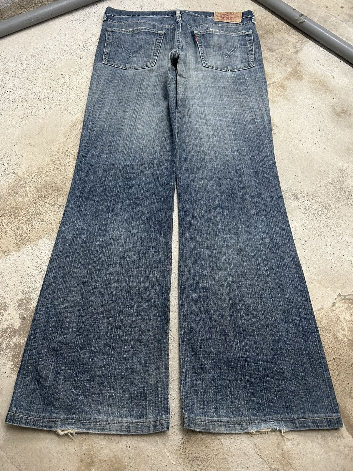 Levi's Vintage Levis 517 Flare Grey Faded Jeans Size US 32 / EU 48 - 2 Thumbnail